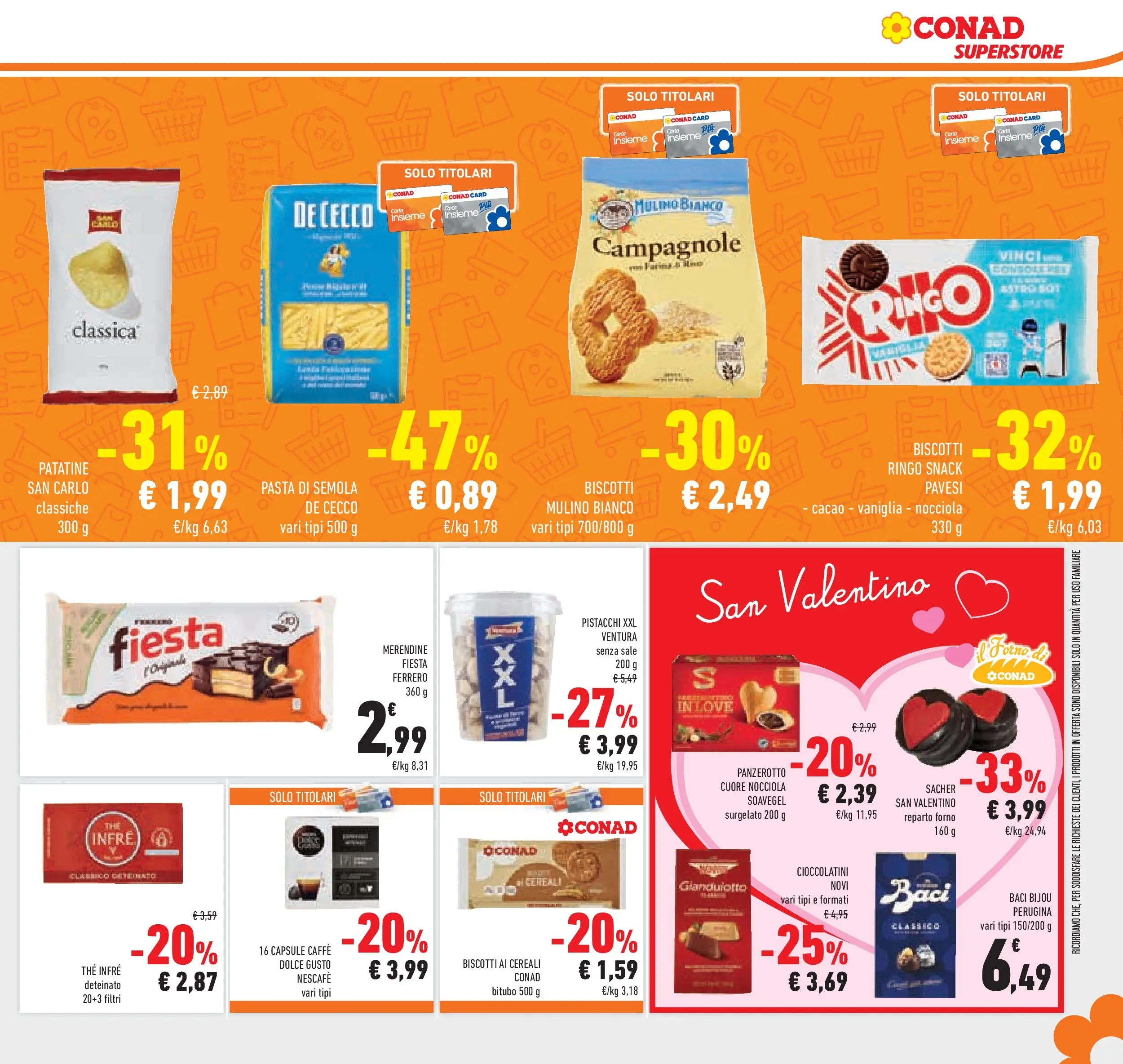 Volantino Conad dal 29/01/2026 > Anteprima | Pagina: 27 | Prodotti: Cereali, Sale, The, Cacao