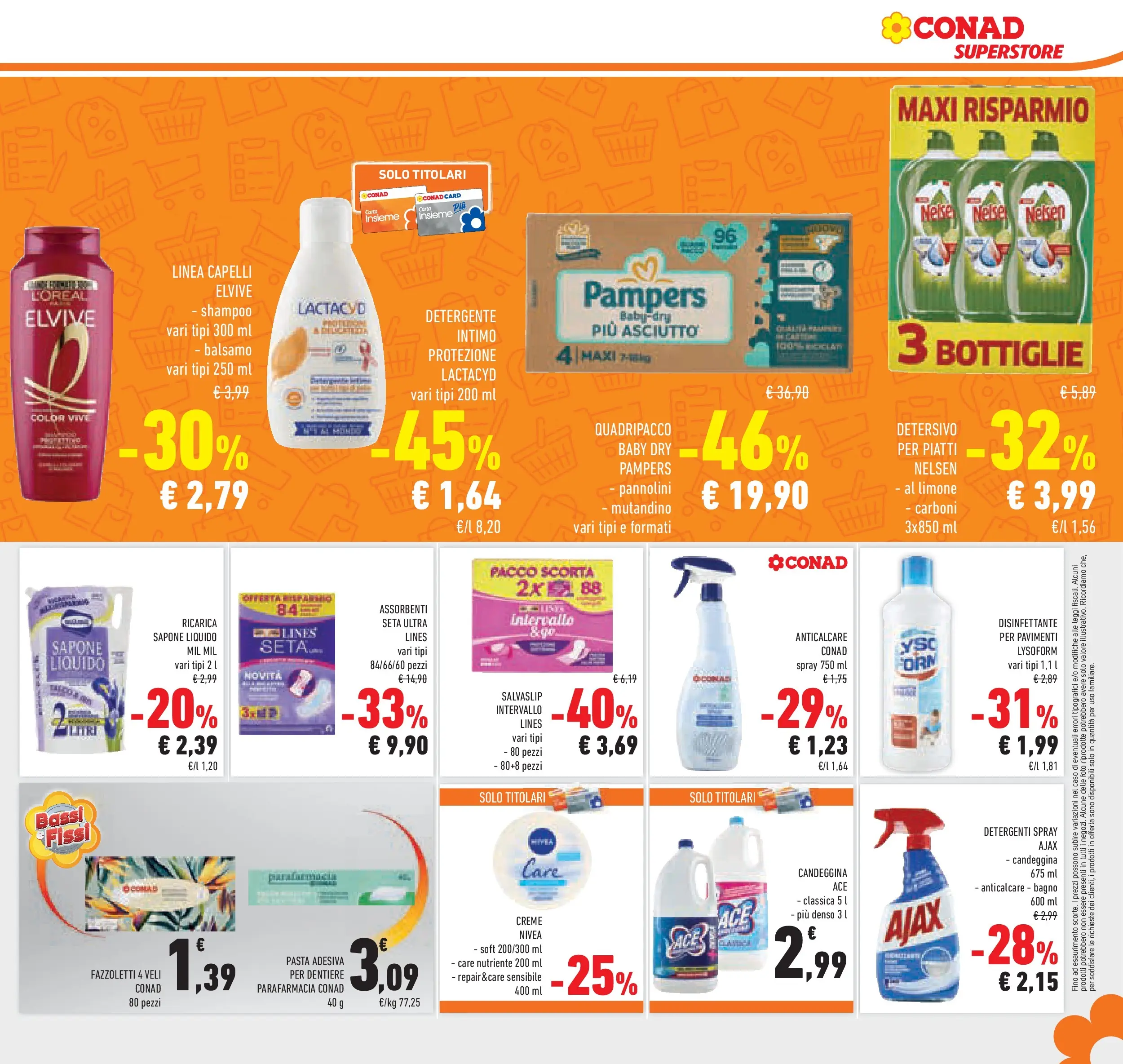 Volantino Conad dal 28/01/2026 > Anteprima | Pagina: 29 | Prodotti: Shampoo, Detersivo per piatti, Limone, Pasta
