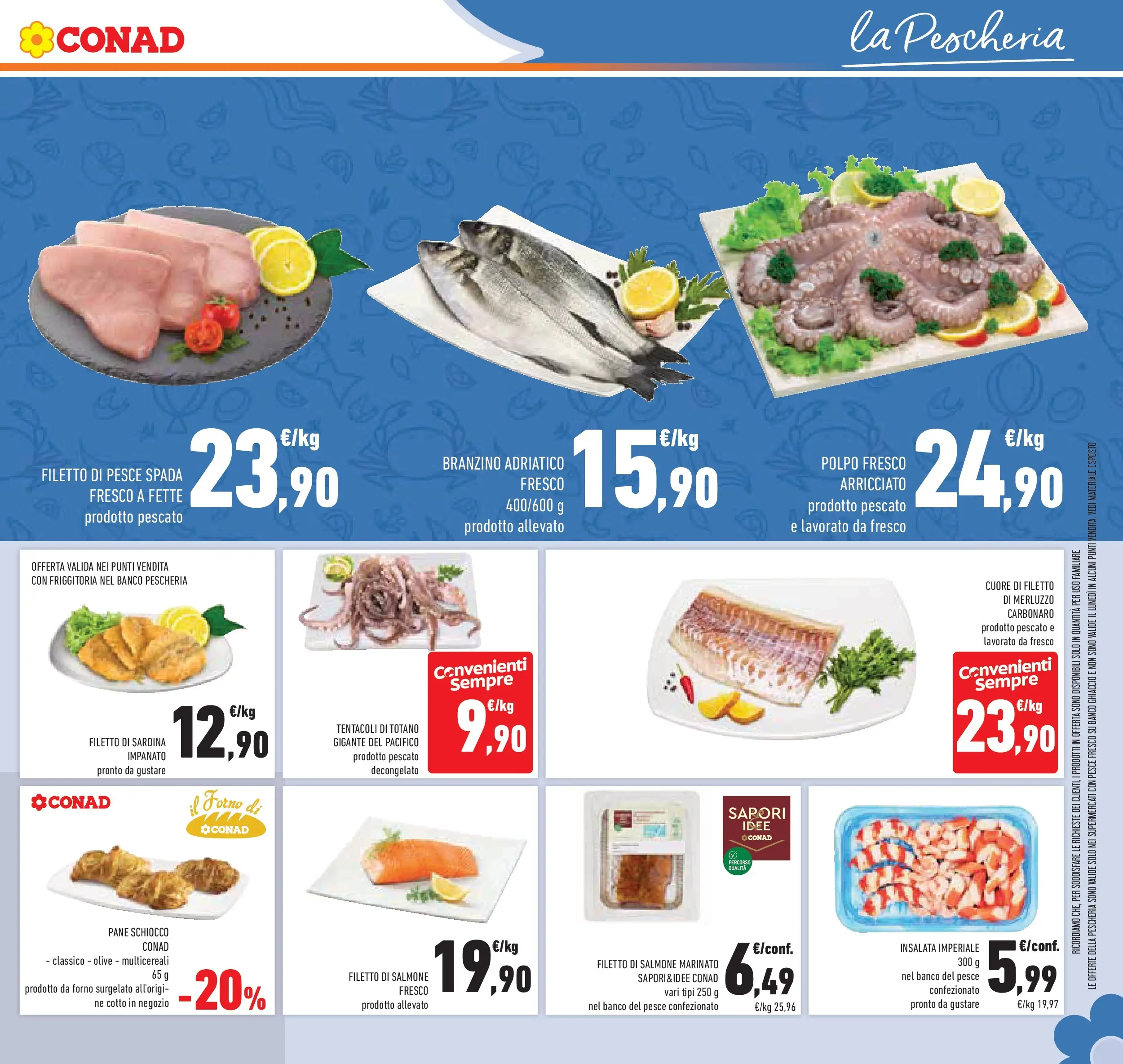 Volantino Conad dal 29/01/2026 > Anteprima | Pagina: 13 | Prodotti: Pane, Salmone, Polpo, Forno