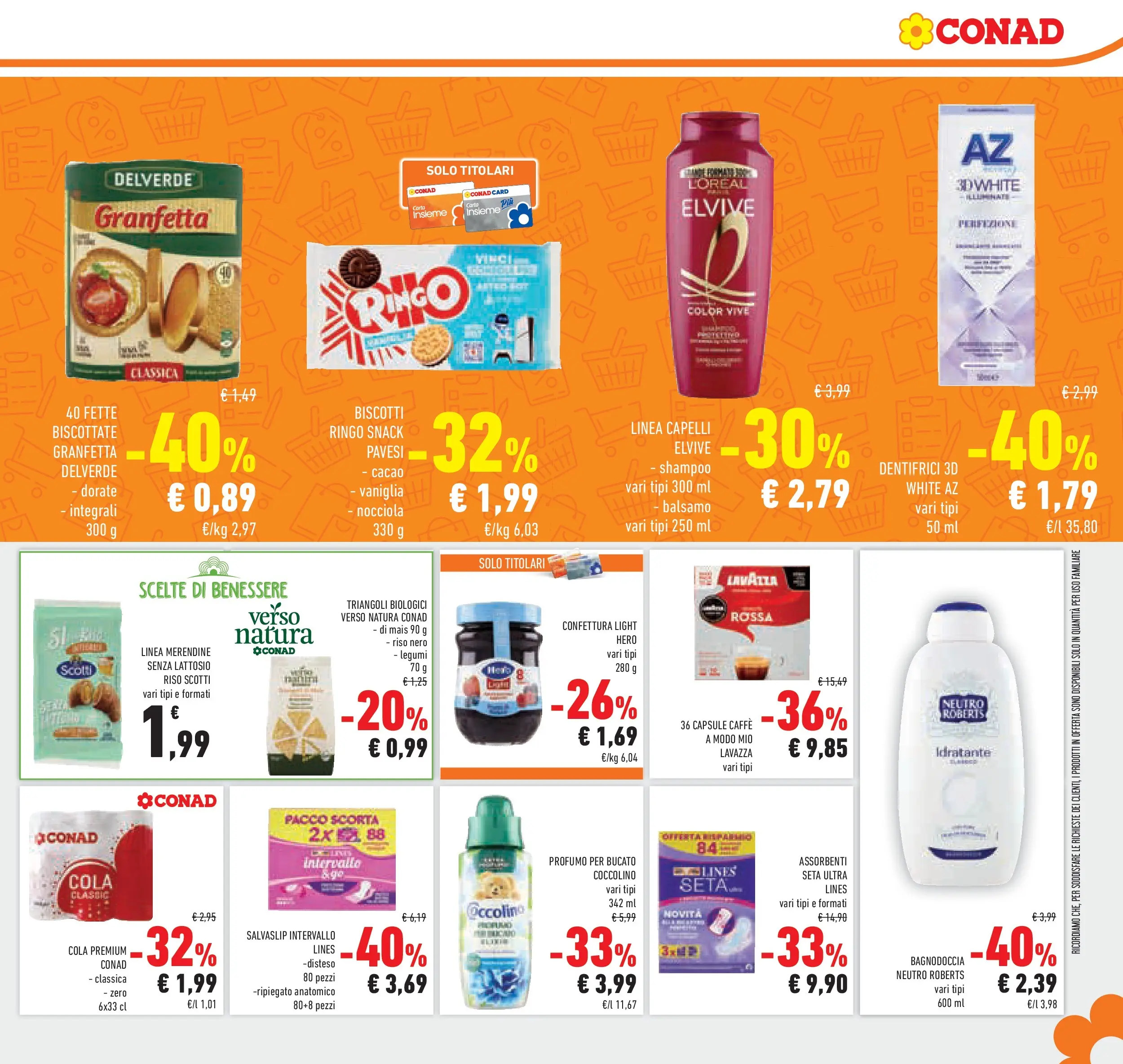 Volantino Conad dal 28/01/2026 > Anteprima | Pagina: 21 | Prodotti: Shampoo, Balsamo, Legumi, Lavazza