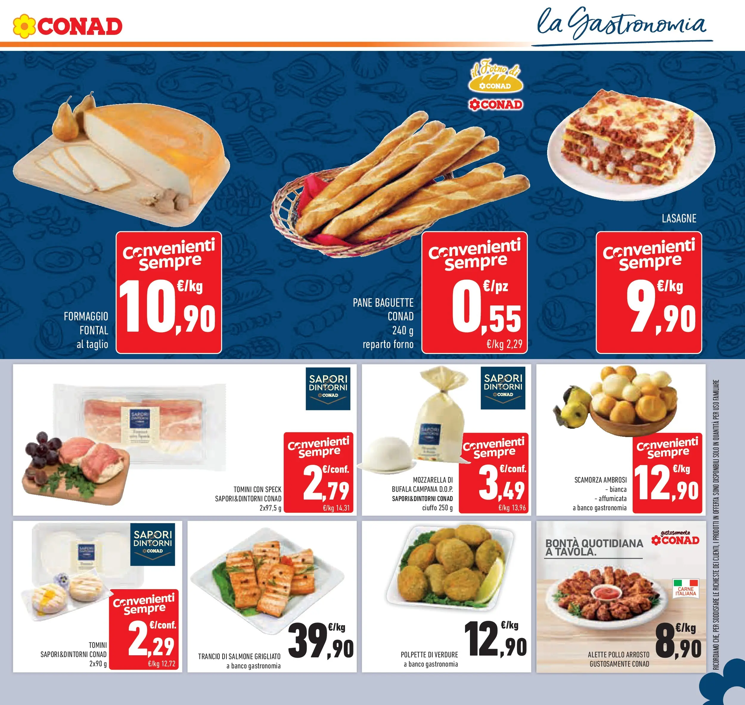 Volantino Conad dal 28/01/2026 > Anteprima | Pagina: 9 | Prodotti: Arrosto, Pollo, Mozzarella, Formaggio