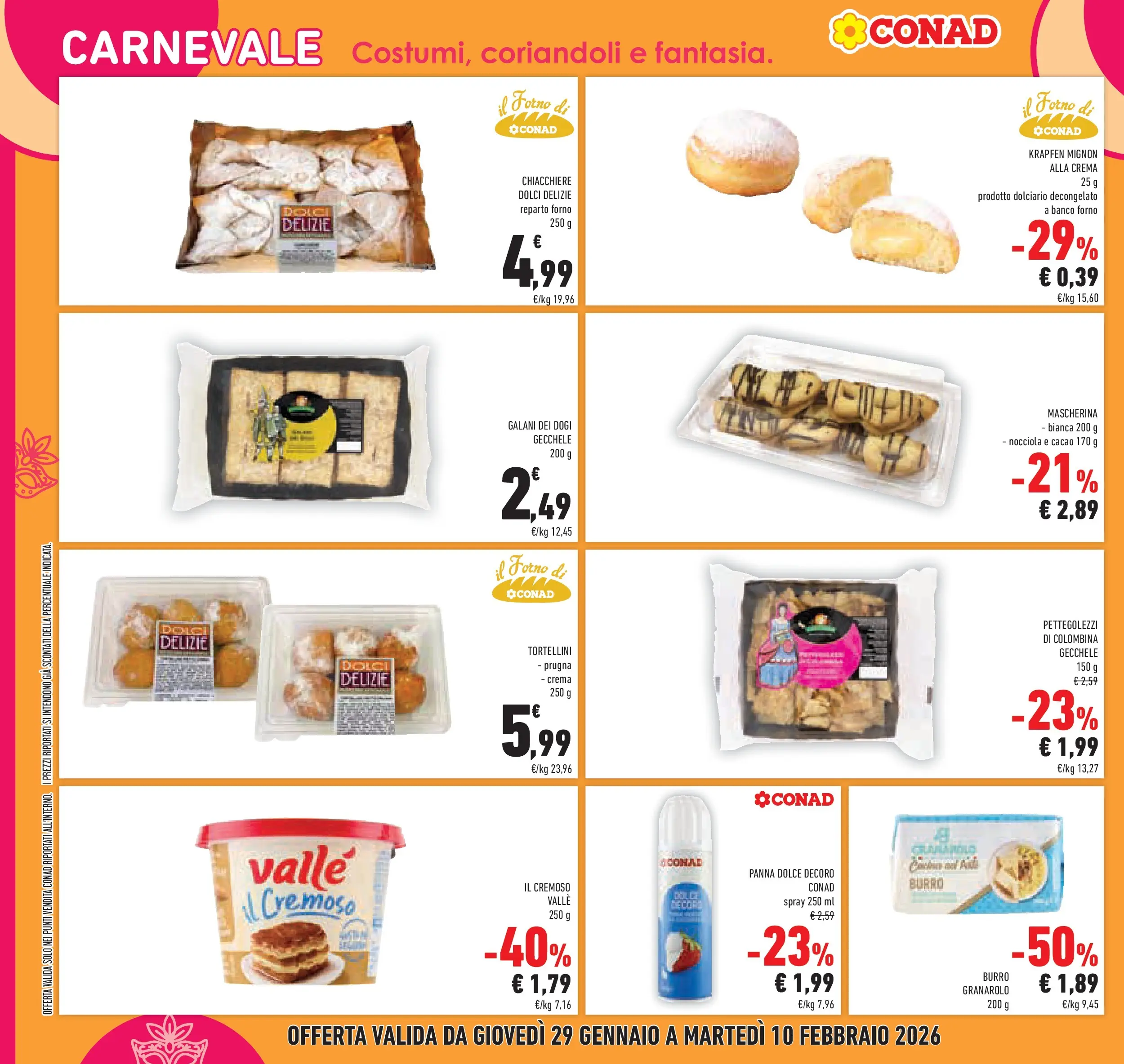 Volantino Conad dal 29/01/2026 > Anteprima | Pagina: 24 | Prodotti: Crema, Burro, Cacao, Il forno