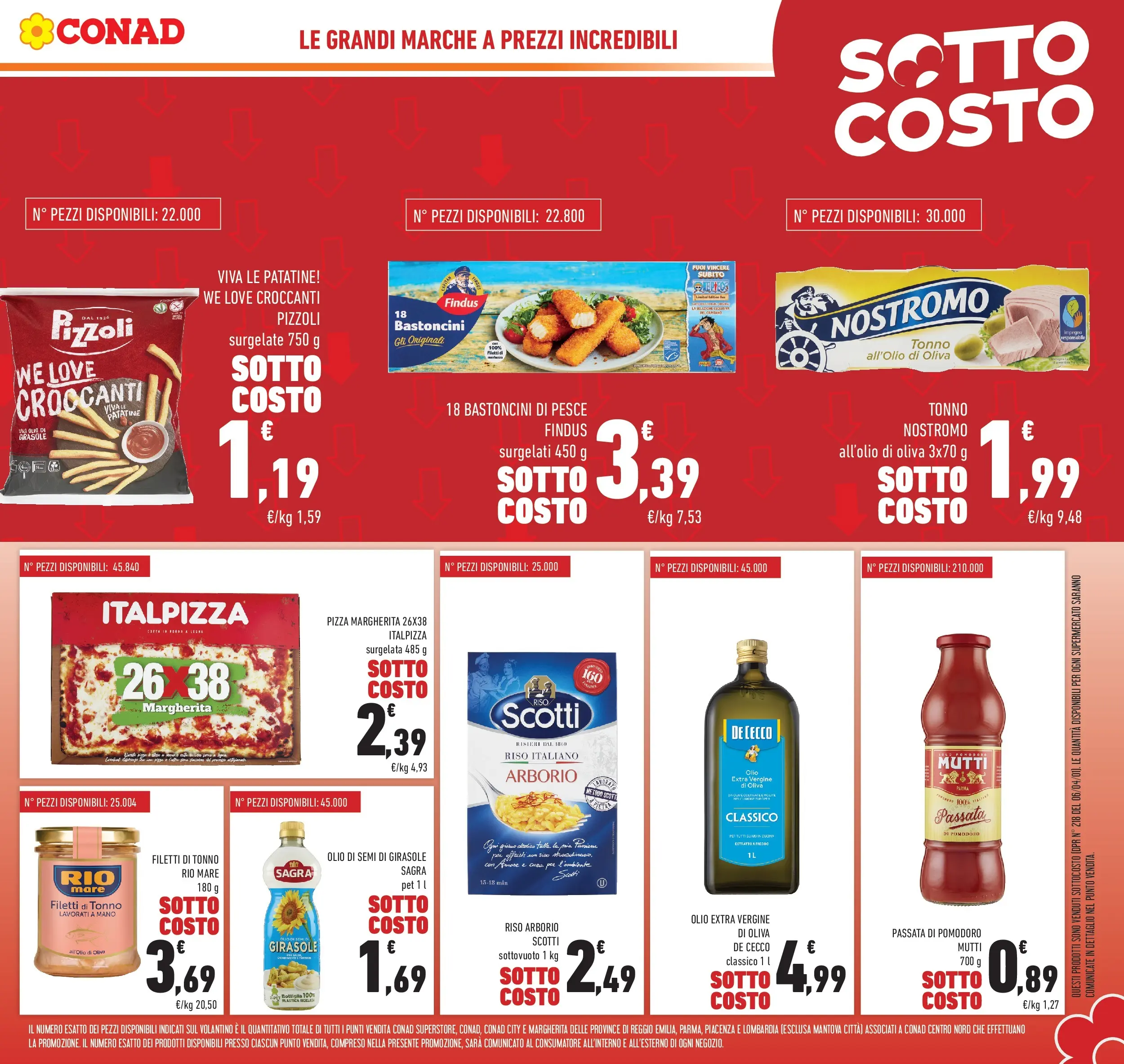 Volantino Conad dal 28/01/2026 > Anteprima | Pagina: 3 | Prodotti: Passata di pomodoro, Tonno, Olio extra vergine, Olio di semi di girasole