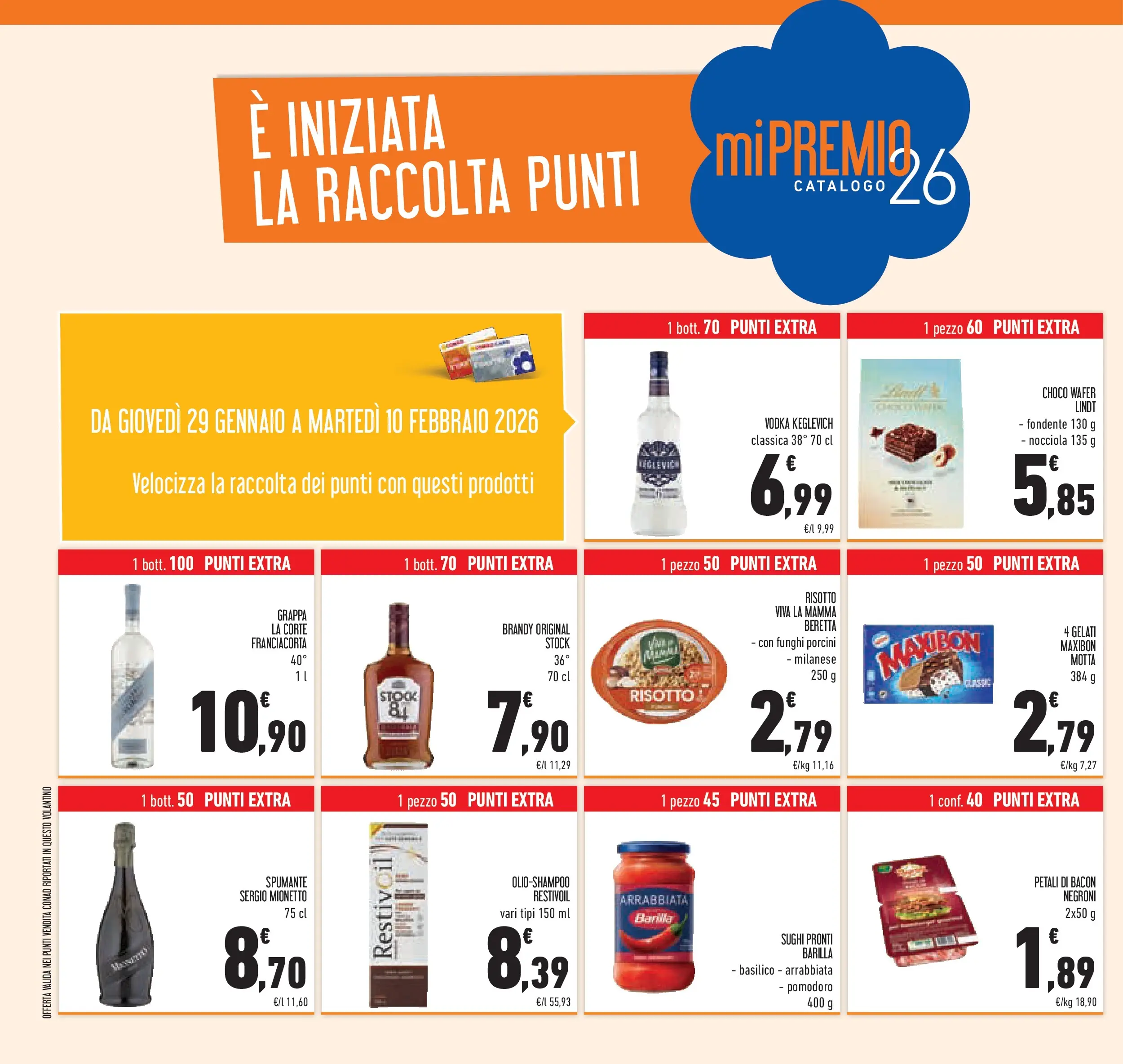 Volantino Conad dal 28/01/2026 > Anteprima | Pagina: 30 | Prodotti: Vodka, Pomodoro, Funghi, Grappa