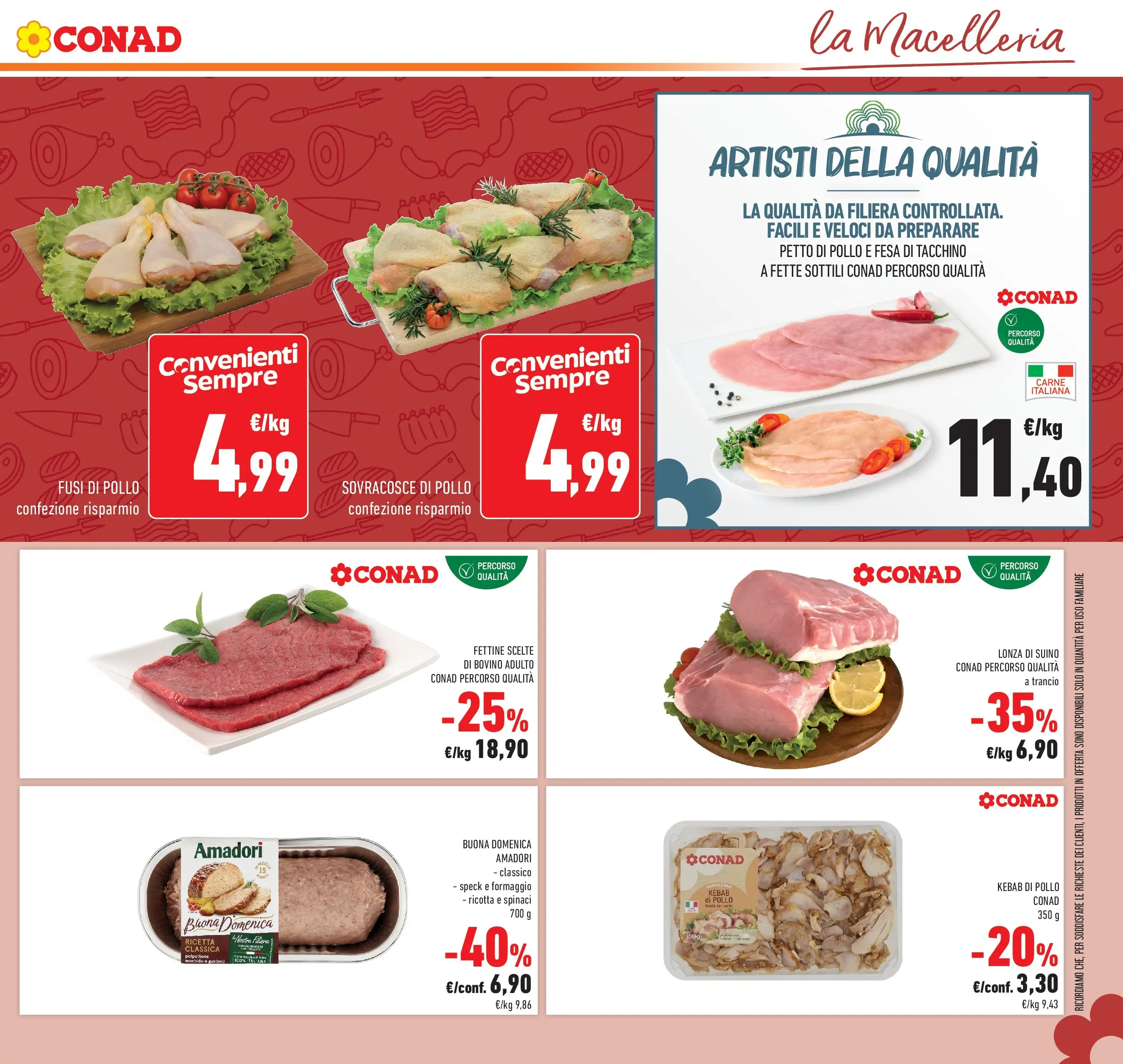 Volantino Conad dal 28/01/2026 > Anteprima | Pagina: 13 | Prodotti: Speck, Suino, Spinaci, Ricotta
