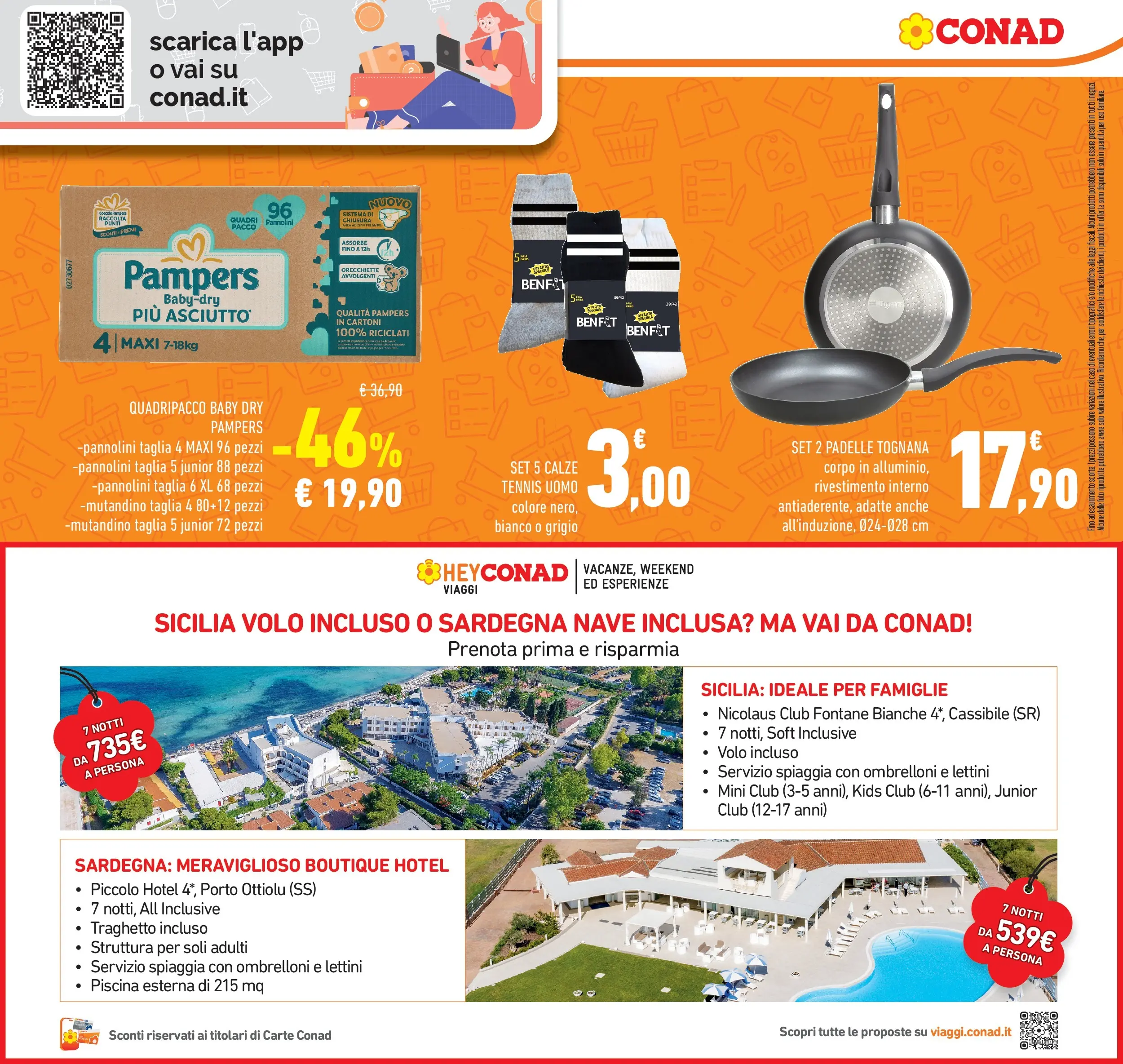 Volantino Conad dal 28/01/2026 > Anteprima | Pagina: 23 | Prodotti: Pannolini, Piscina, Pampers, Orecchiette