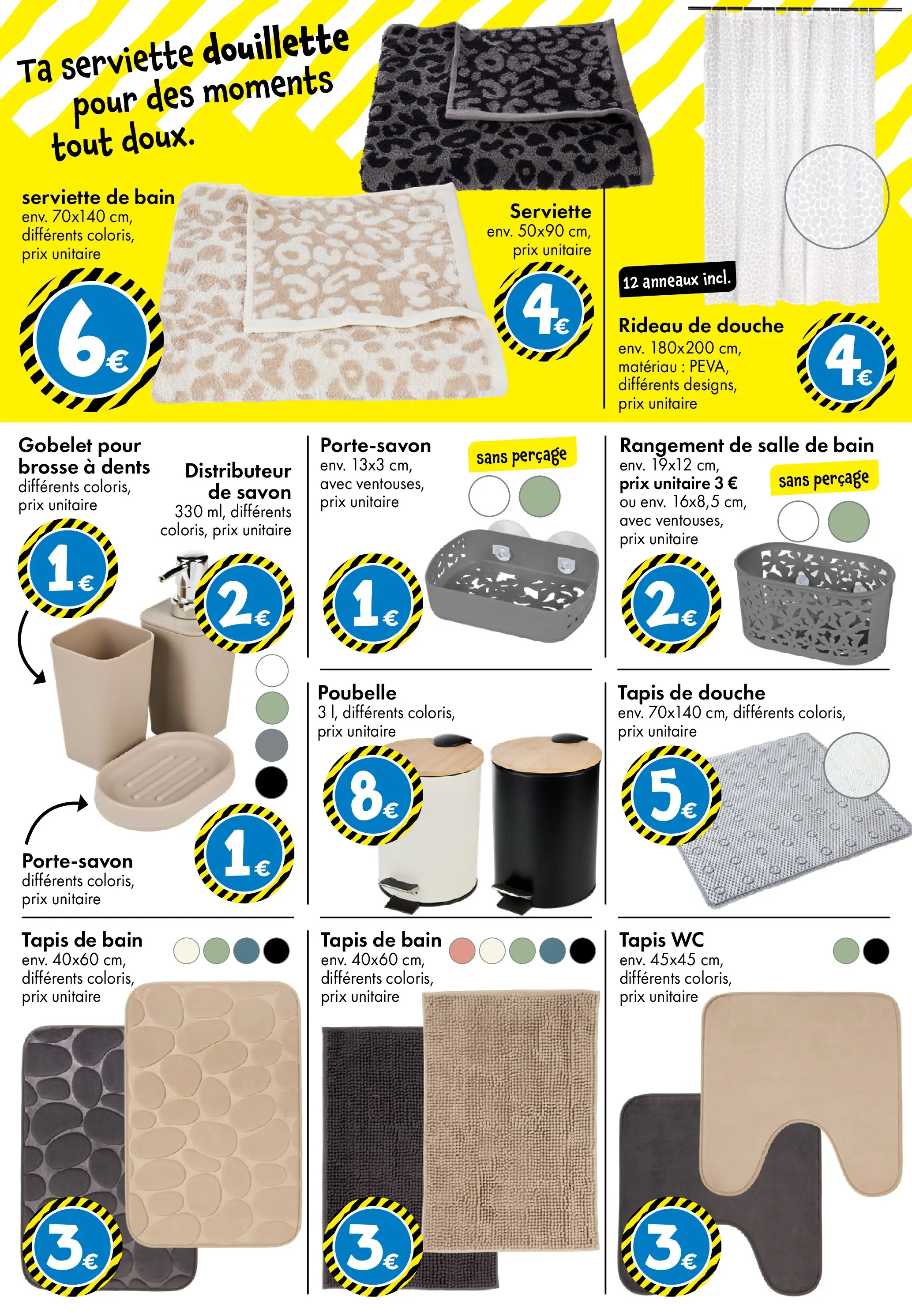 TEDi - TEDi - pleins d'idées à partir du 28/01/2026 - promo en ligne | Page: 12 | Produits: Poubelle, Brosse, Brosse à dents, Douche