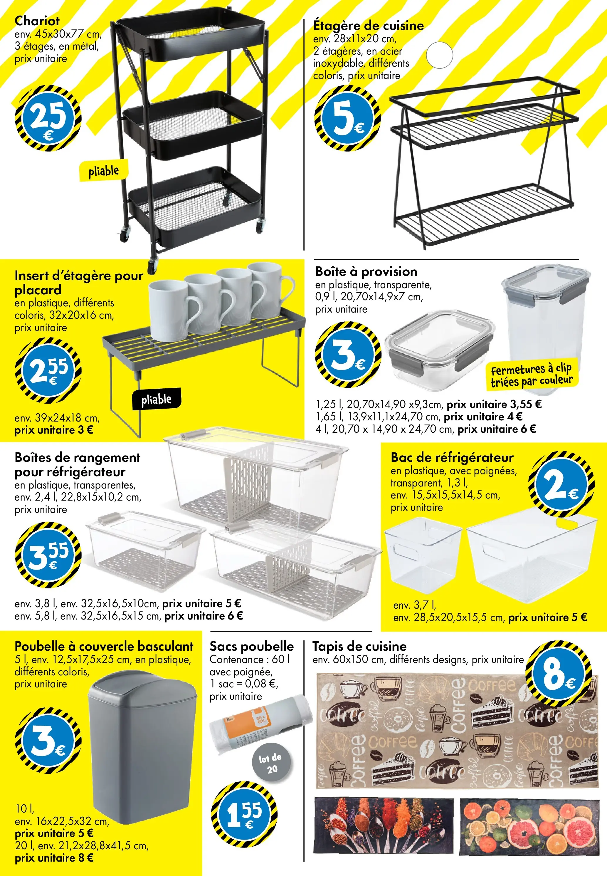 TEDi - TEDi - pleins d'idées à partir du 28/01/2026 - promo en ligne | Page: 20 | Produits: Poubelle, Sac, Étagère, Tapis