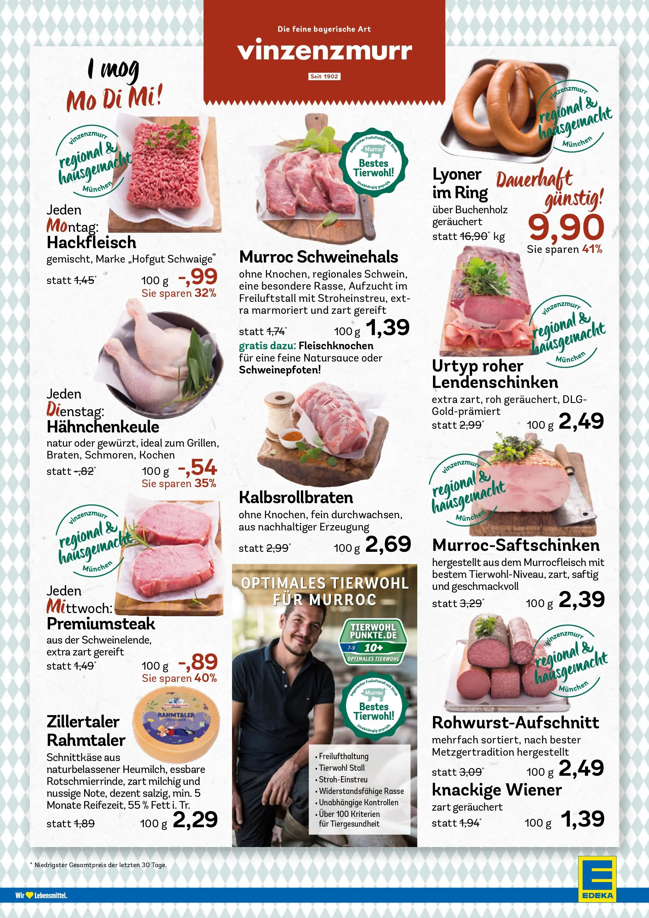 Edeka prospekt München	 (ab 01.02.2026) » Angebote Online | Seite: 4 | Produkte: Steak, Hackfleisch