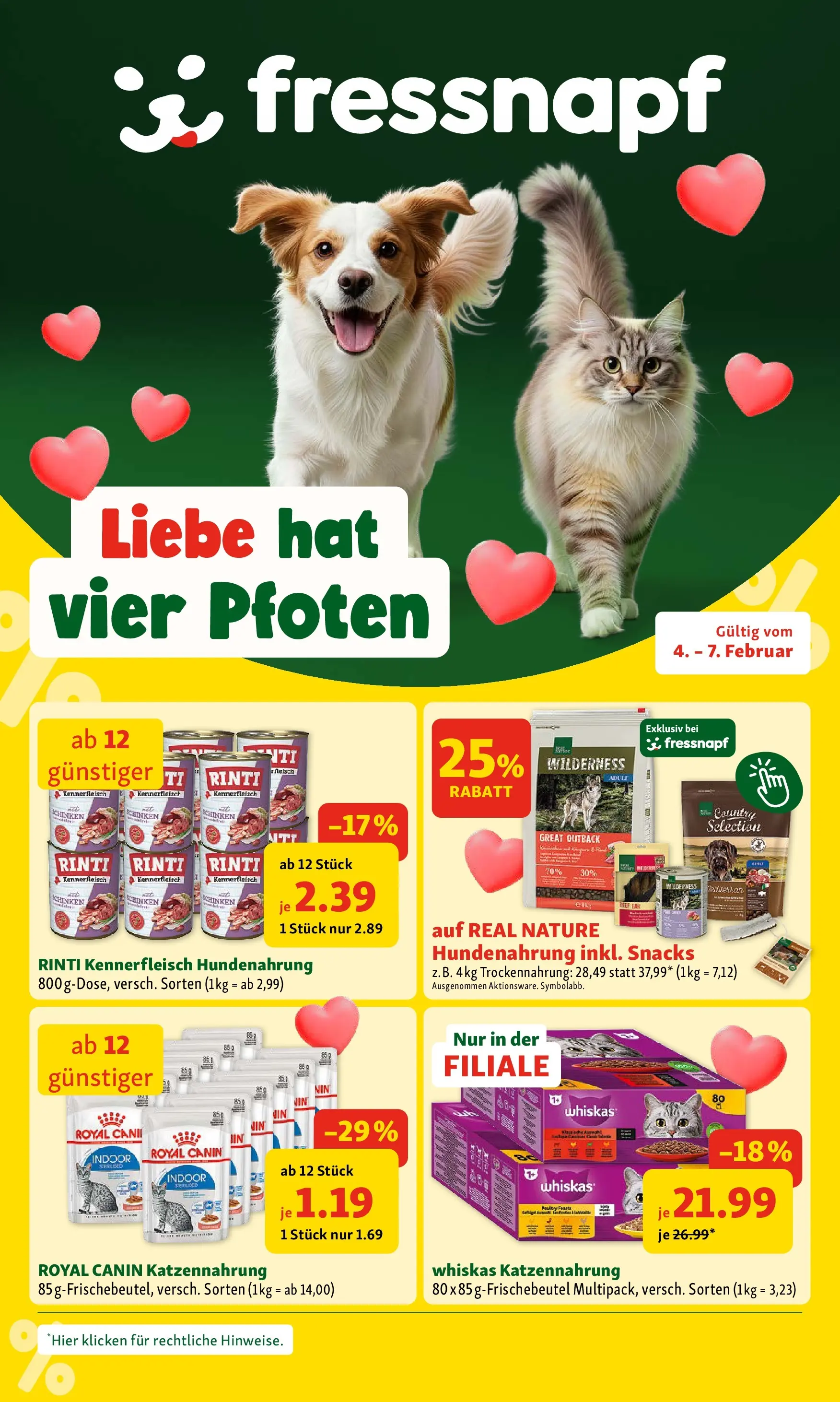 Fressnapf - Fressnapf Angebote 04.02. bis 07.02. von 03.02.2026 - Aktuelle Angebote | Seite: 1 | Produkte: Schinken