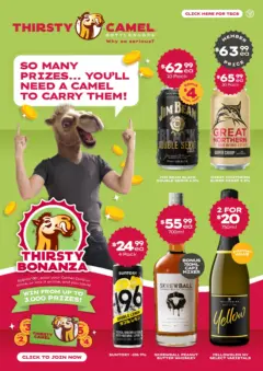 Preview of Deals - So many Prizes… You’ll need a Camel to carry them! - valid from 01.02.2026 | Page: 6 | Products: Bourbon, Whiskey, Rum