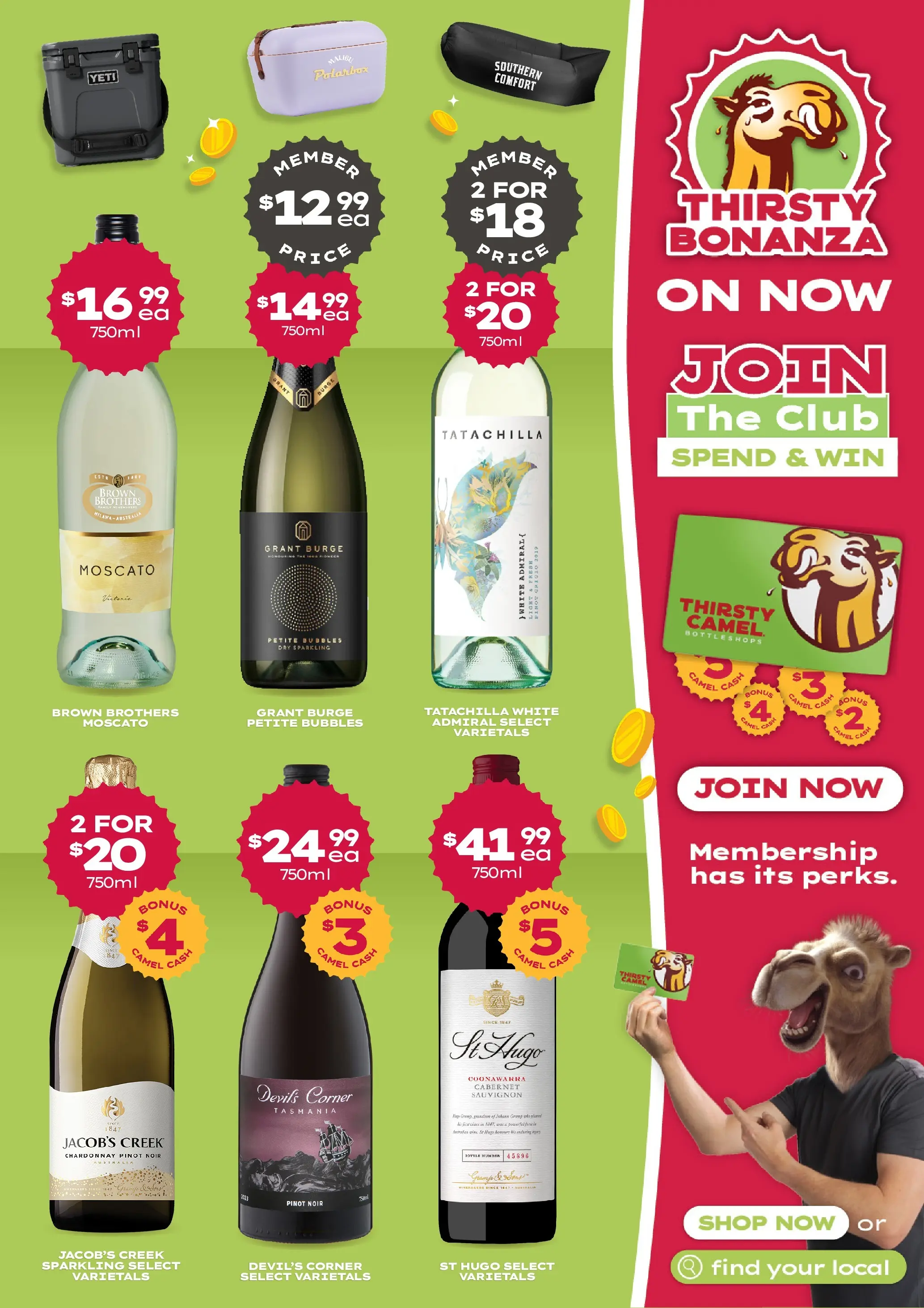 Deals - So many Prizes… You’ll need a Camel to carry them! - 01/02/2026 > weekly / monthly specials | Page: 7 | Products: Light