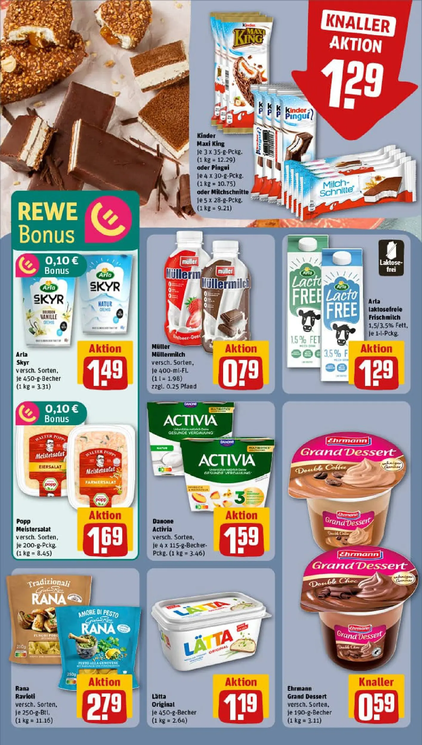REWE Prospekt ab 02.02.2026 zum Blättern » Angebote | Seite: 15 | Produkte: Activia, Milch, Ehrmann grand dessert, Arla skyr