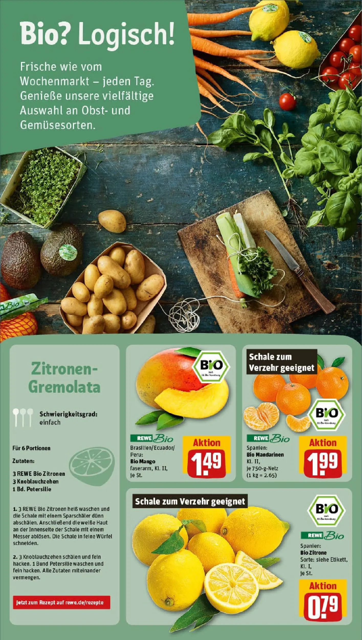 REWE Prospekt ab 02.02.2026 zum Blättern » Angebote | Seite: 12 | Produkte: Mandarinen, Zitrone, Petersilie, Zitronen