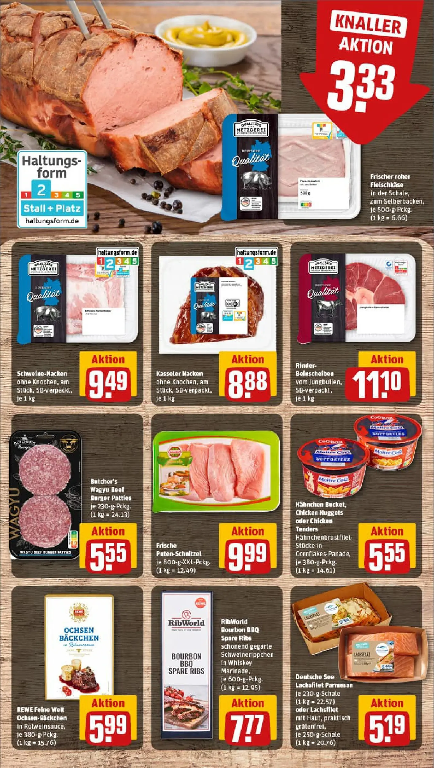 REWE Prospekt ab 02.02.2026 zum Blättern » Angebote | Seite: 10 | Produkte: Schweinenacken, Kasseler nacken, Putenschnitzel, Whiskey