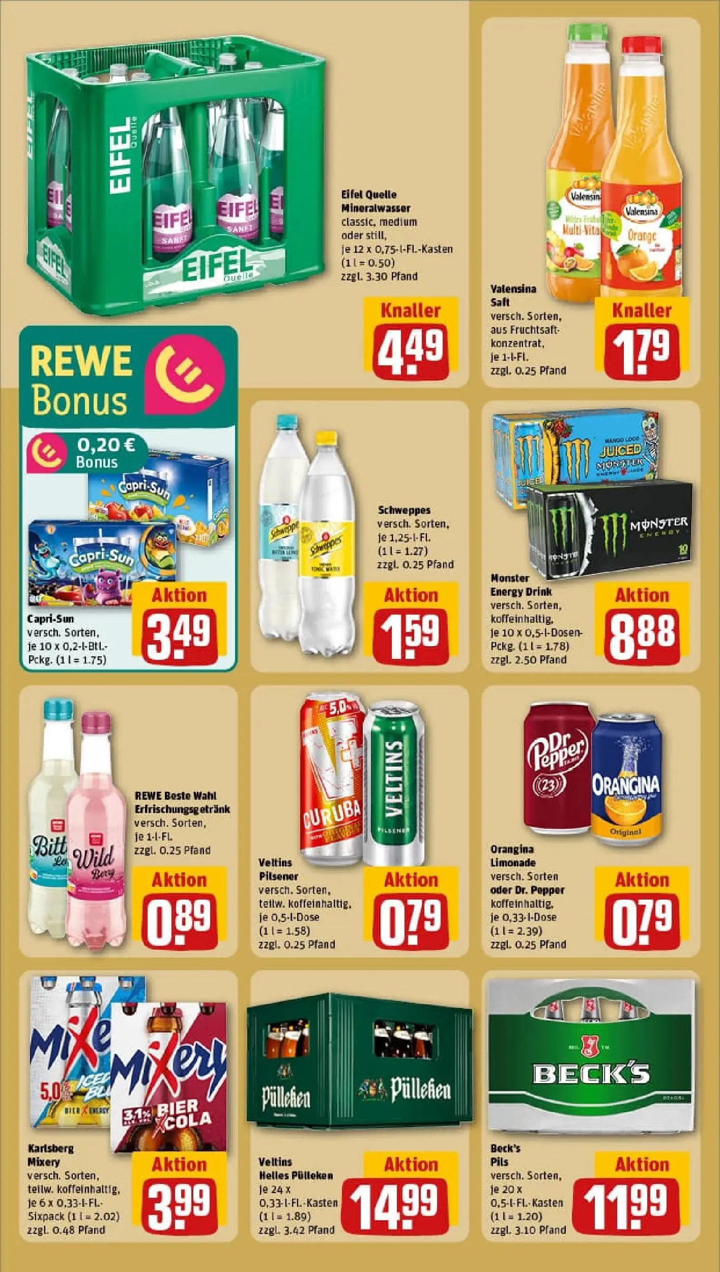 REWE Prospekt ab 01.02.2026 zum Blättern » Angebote | Seite: 22 | Produkte: Bier, Pils, Valensina, Veltins