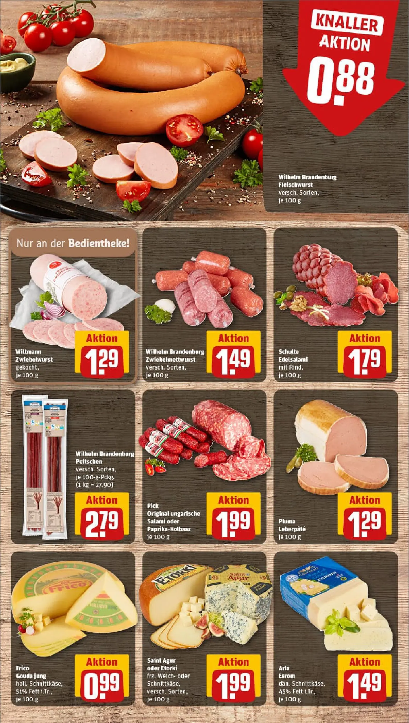 REWE Prospekt ab 02.02.2026 zum Blättern » Angebote | Seite: 11 | Produkte: Gouda, Paprika, Salami