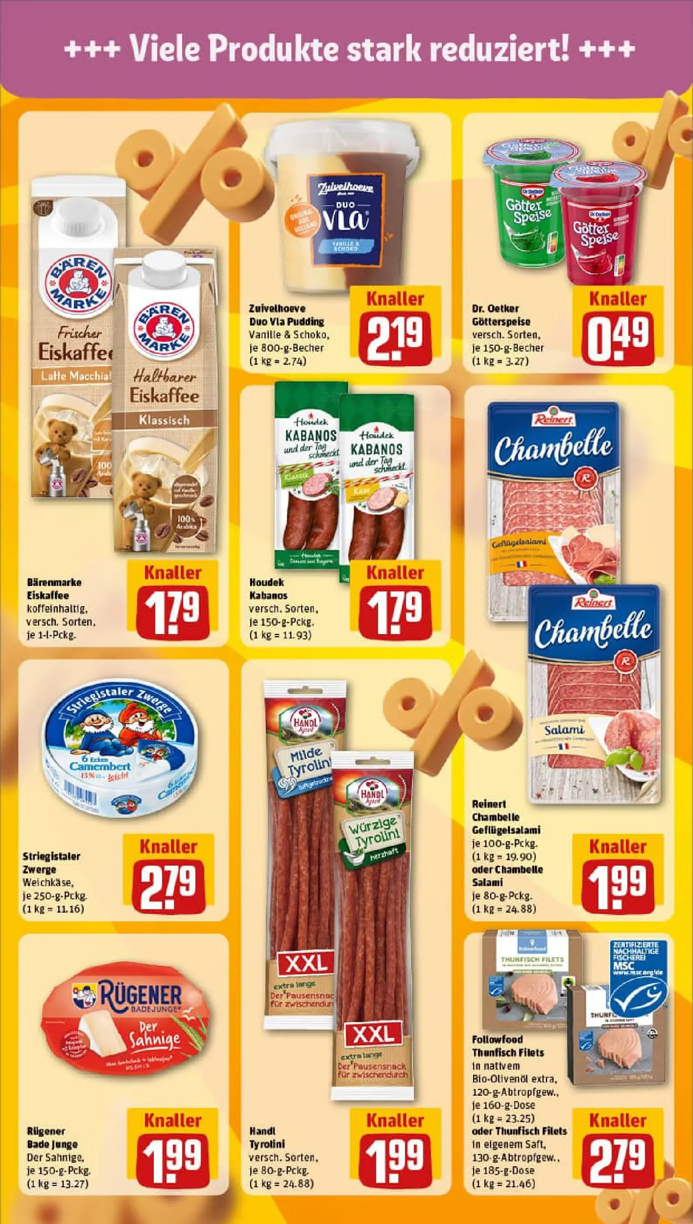 REWE Prospekt ab 02.02.2026 zum Blättern » Angebote | Seite: 23 | Produkte: Thunfisch, Pudding, Salami