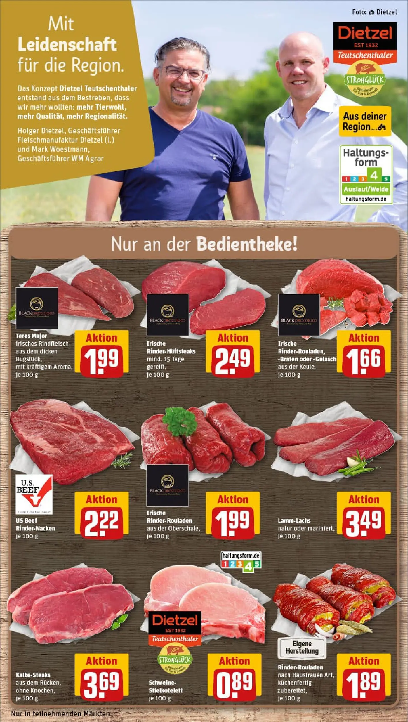 REWE Prospekt ab 02.02.2026 zum Blättern » Angebote | Seite: 12 | Produkte: Rinderrouladen, Gulasch, Rindfleisch