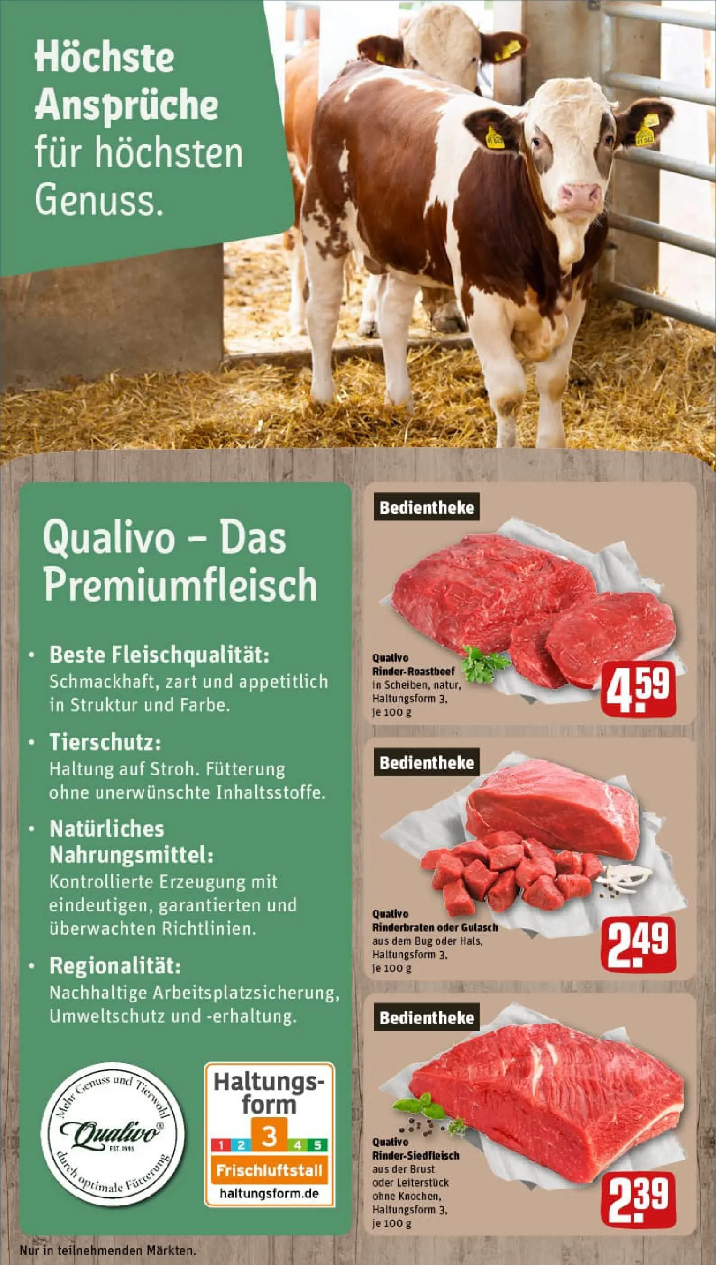 REWE Prospekt ab 02.02.2026 zum Blättern » Angebote | Seite: 16 | Produkte: Rinderbraten, Gulasch