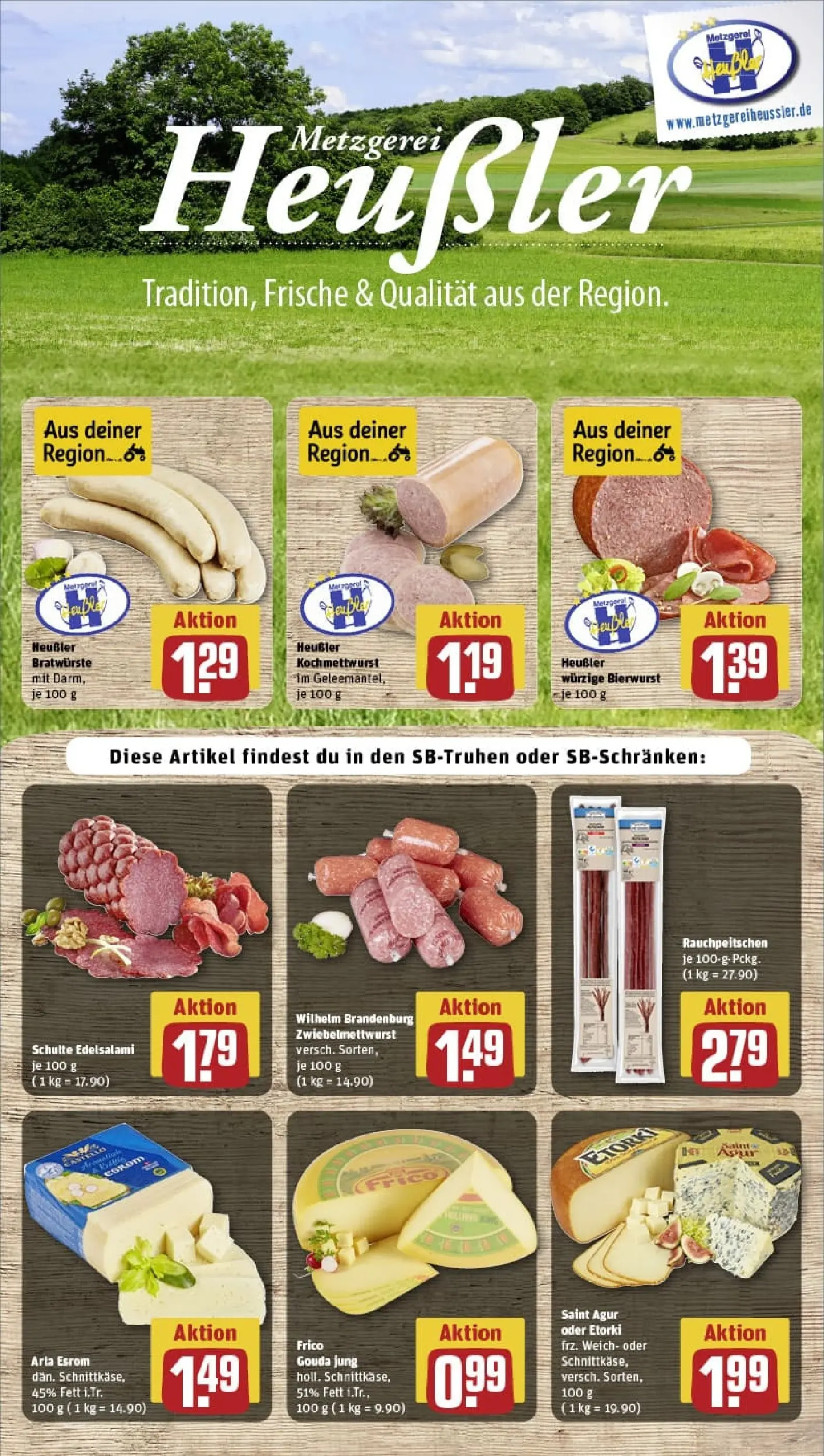 REWE Prospekt ab 02.02.2026 zum Blättern » Angebote | Seite: 13 | Produkte: Gouda, Salami
