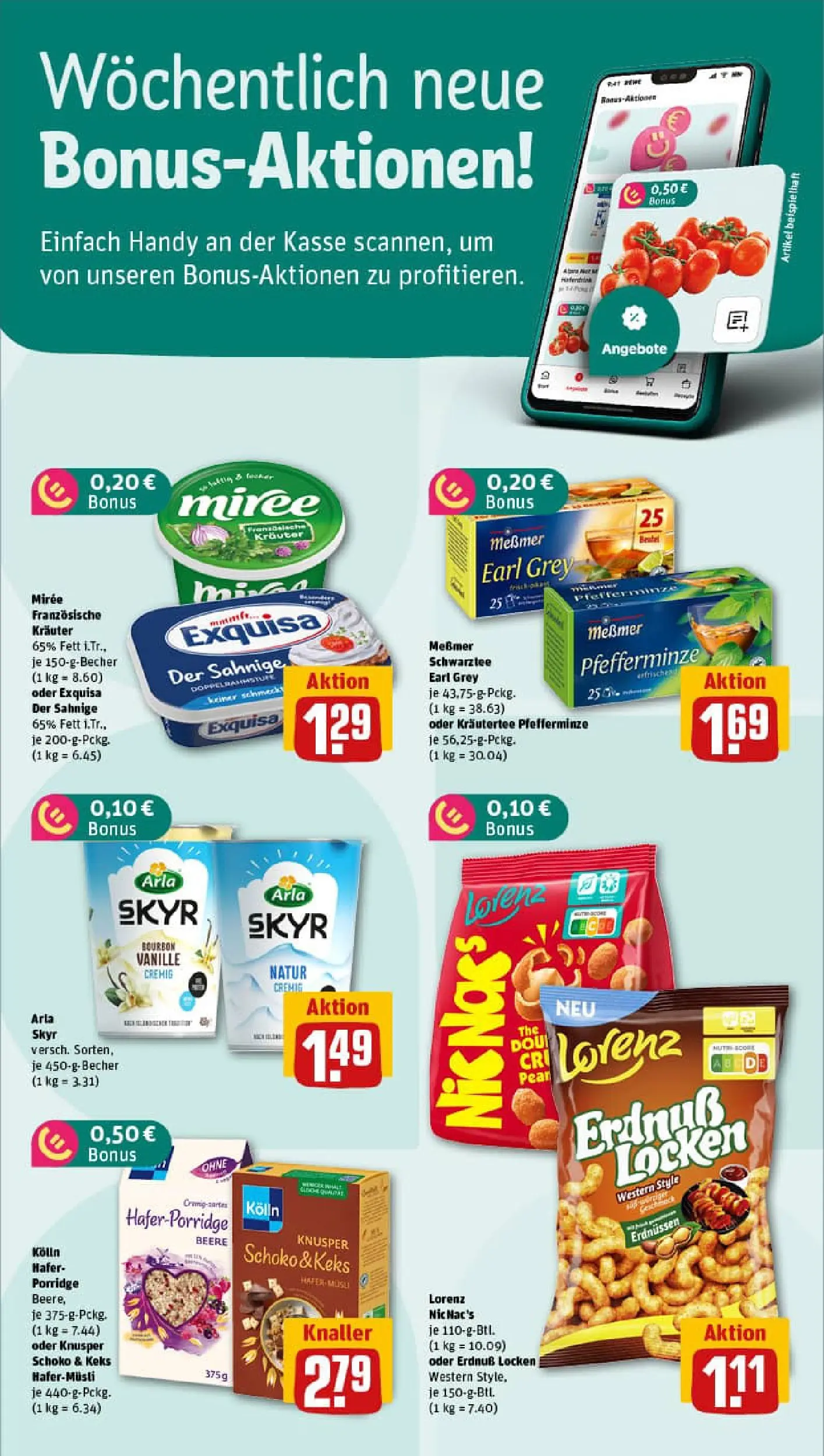 REWE Prospekt ab 02.02.2026 zum Blättern » Angebote | Seite: 2 | Produkte: Messmer, Skyr, Exquisa, Bourbon