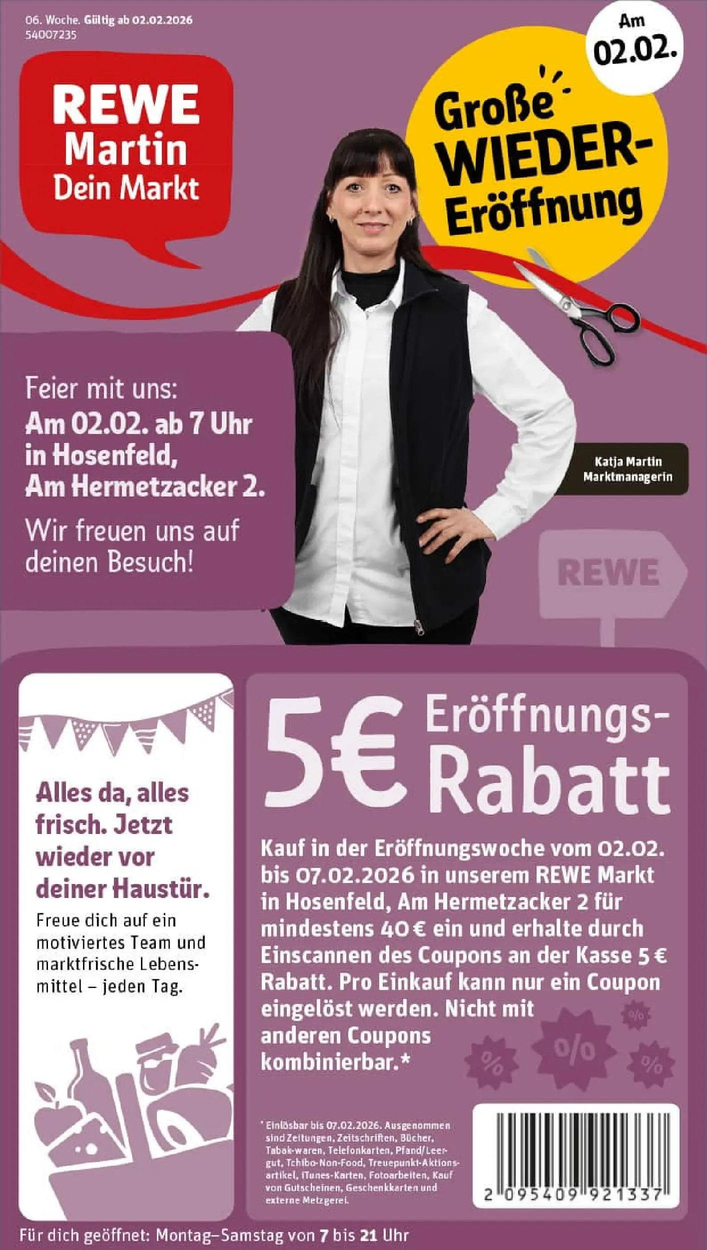 REWE Prospekt ab 02.02.2026 zum Blättern » Angebote | Seite: 1 | Produkte: Uhr