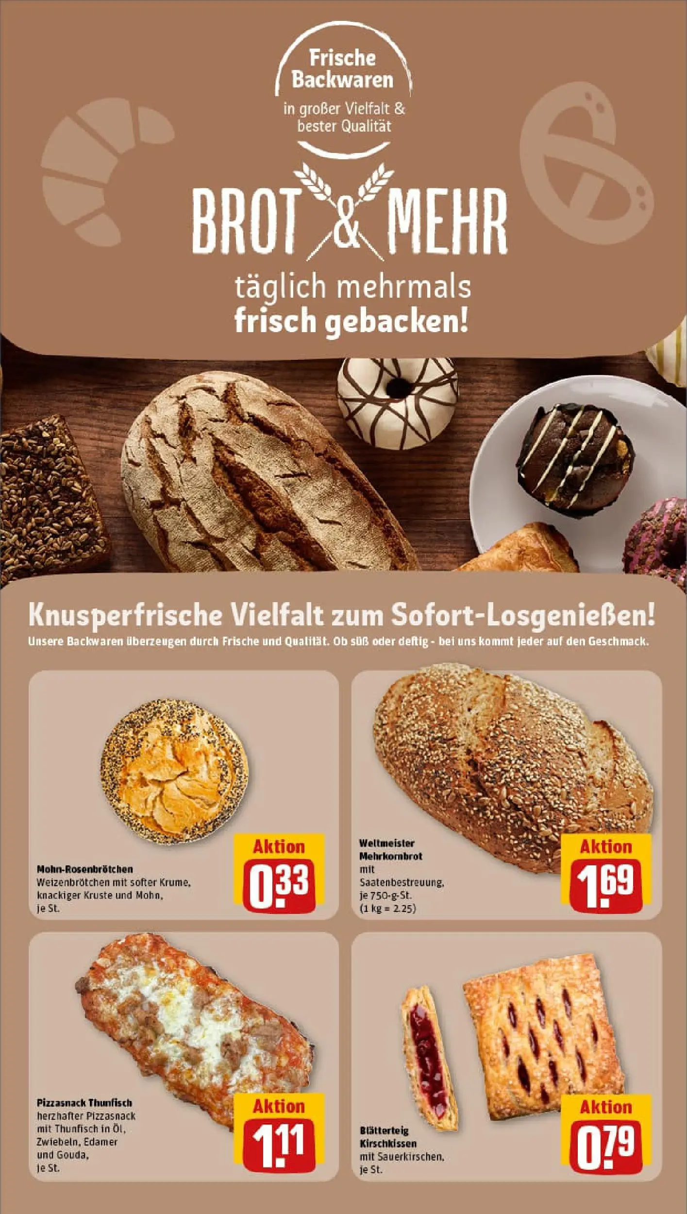 REWE Prospekt ab 02.02.2026 zum Blättern » Angebote | Seite: 29 | Produkte: Thunfisch, Edamer, Brot, Pizza