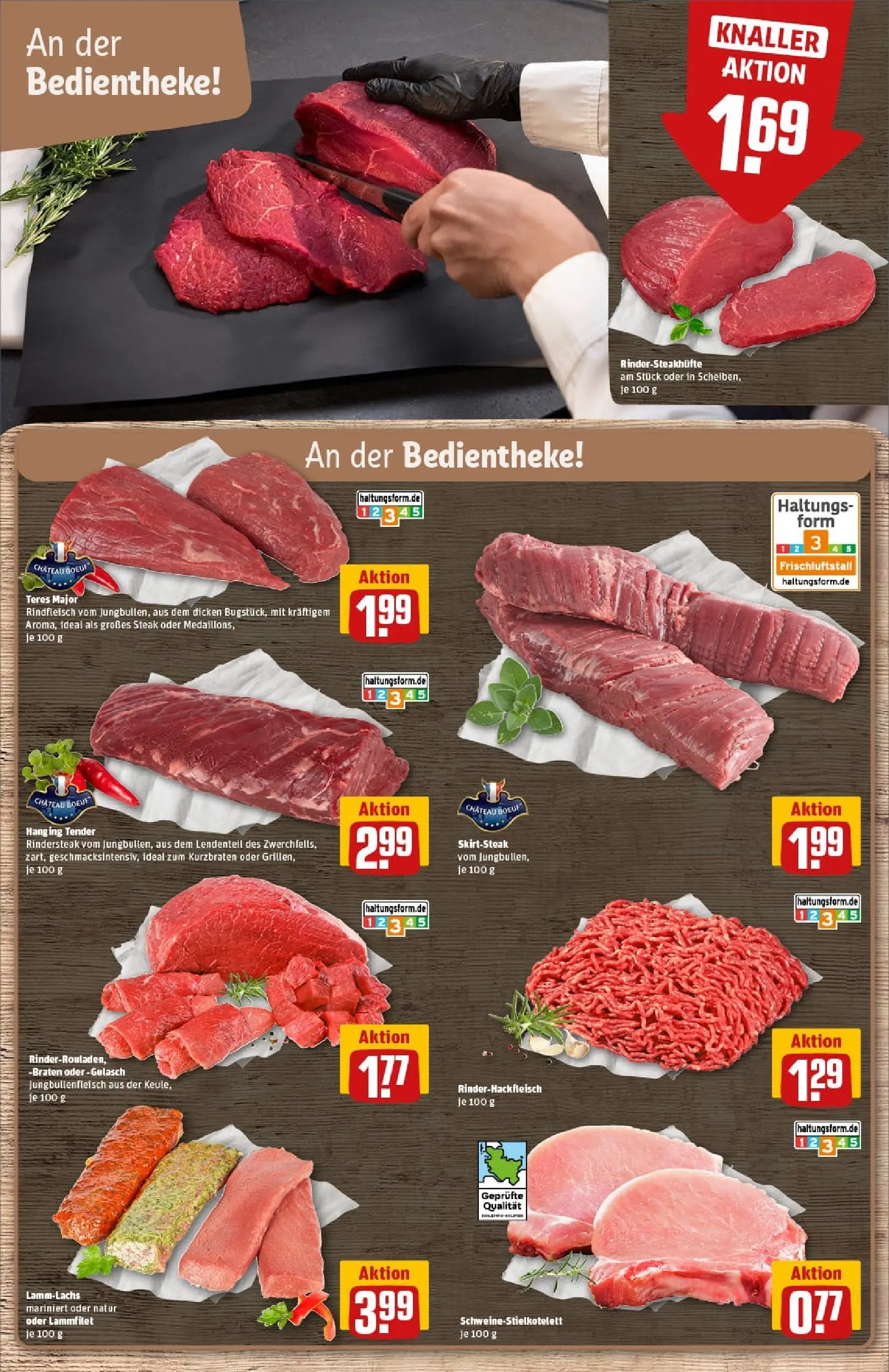 REWE Prospekt ab 02.02.2026 zum Blättern » Angebote | Seite: 11 | Produkte: Rindfleisch, Steak