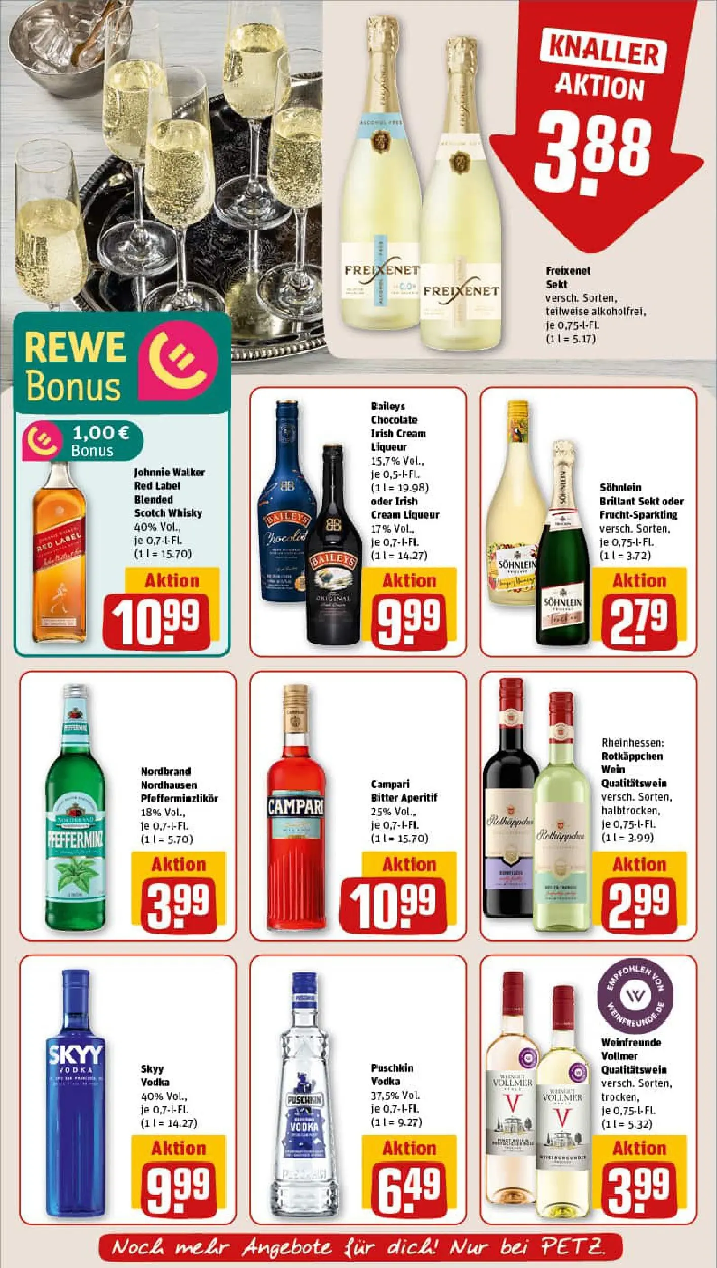REWE Prospekt ab 02.02.2026 zum Blättern » Angebote | Seite: 21 | Produkte: Freixenet, Sekt, Rotkäppchen, Vodka