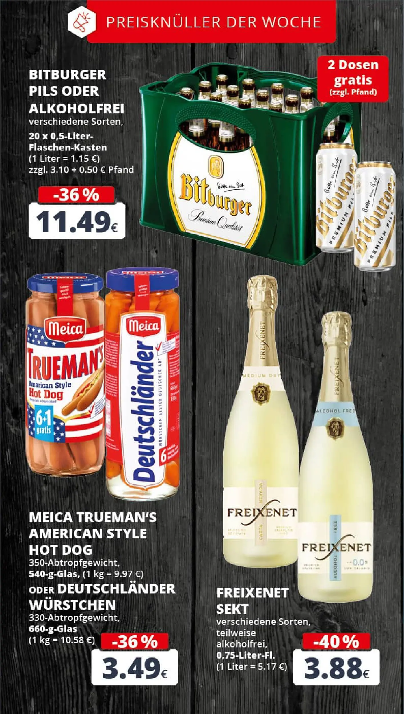 REWE Prospekt ab 01.02.2026 zum Blättern » Angebote | Seite: 3 | Produkte: Freixenet, Sekt, Pils, Meica