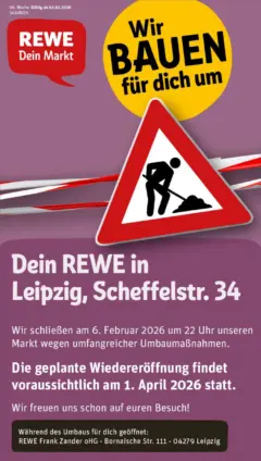 Rewe prospekt Leipzig / Connewitz	 ab 02.02.2026 gültig