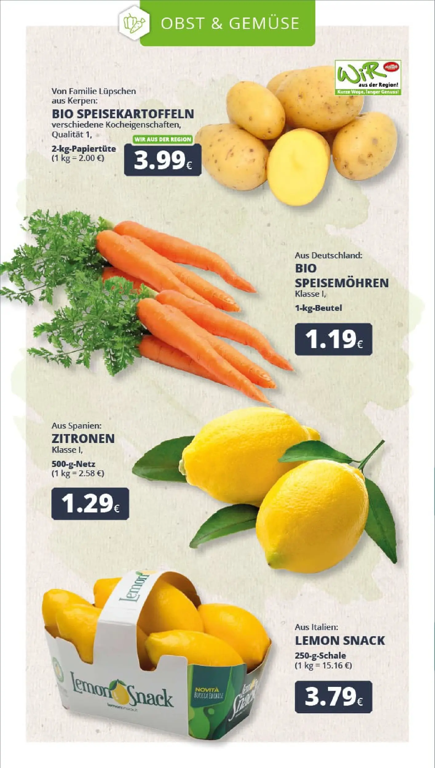 REWE Prospekt ab 01.02.2026 zum Blättern » Angebote | Seite: 9 | Produkte: Gemüse, Obst, Zitronen