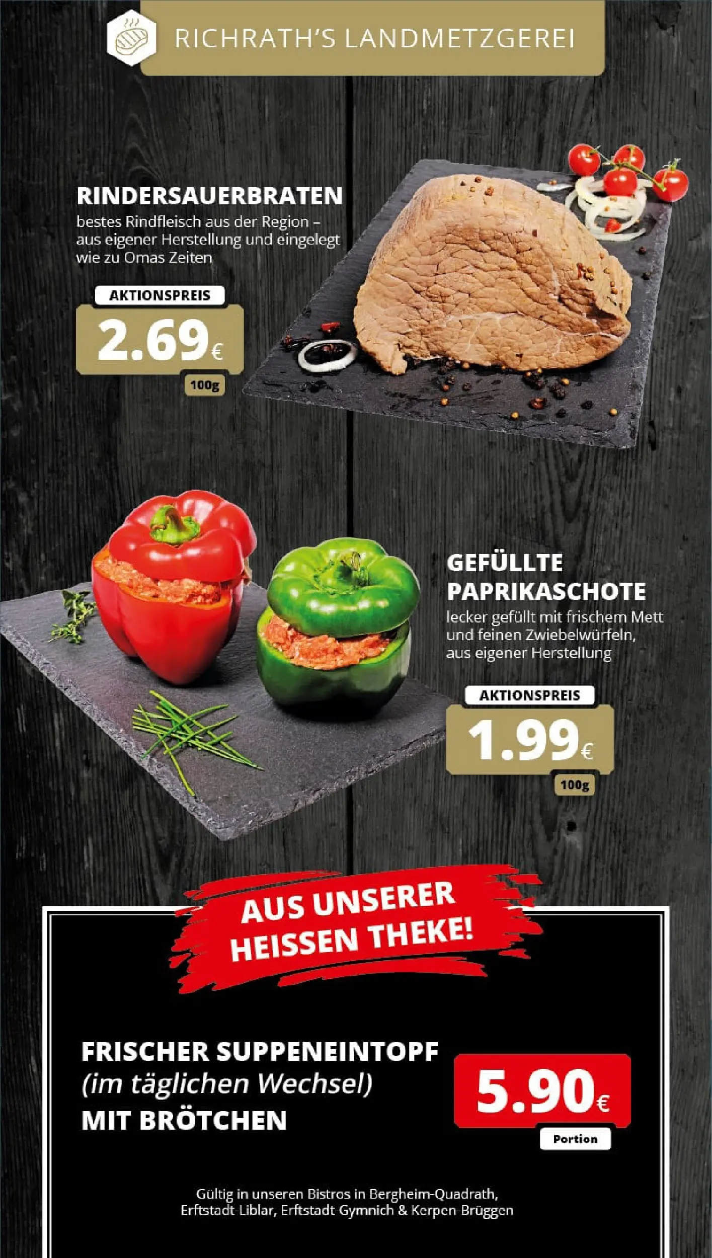 REWE Prospekt ab 01.02.2026 zum Blättern » Angebote | Seite: 11 | Produkte: Theke, Rindfleisch