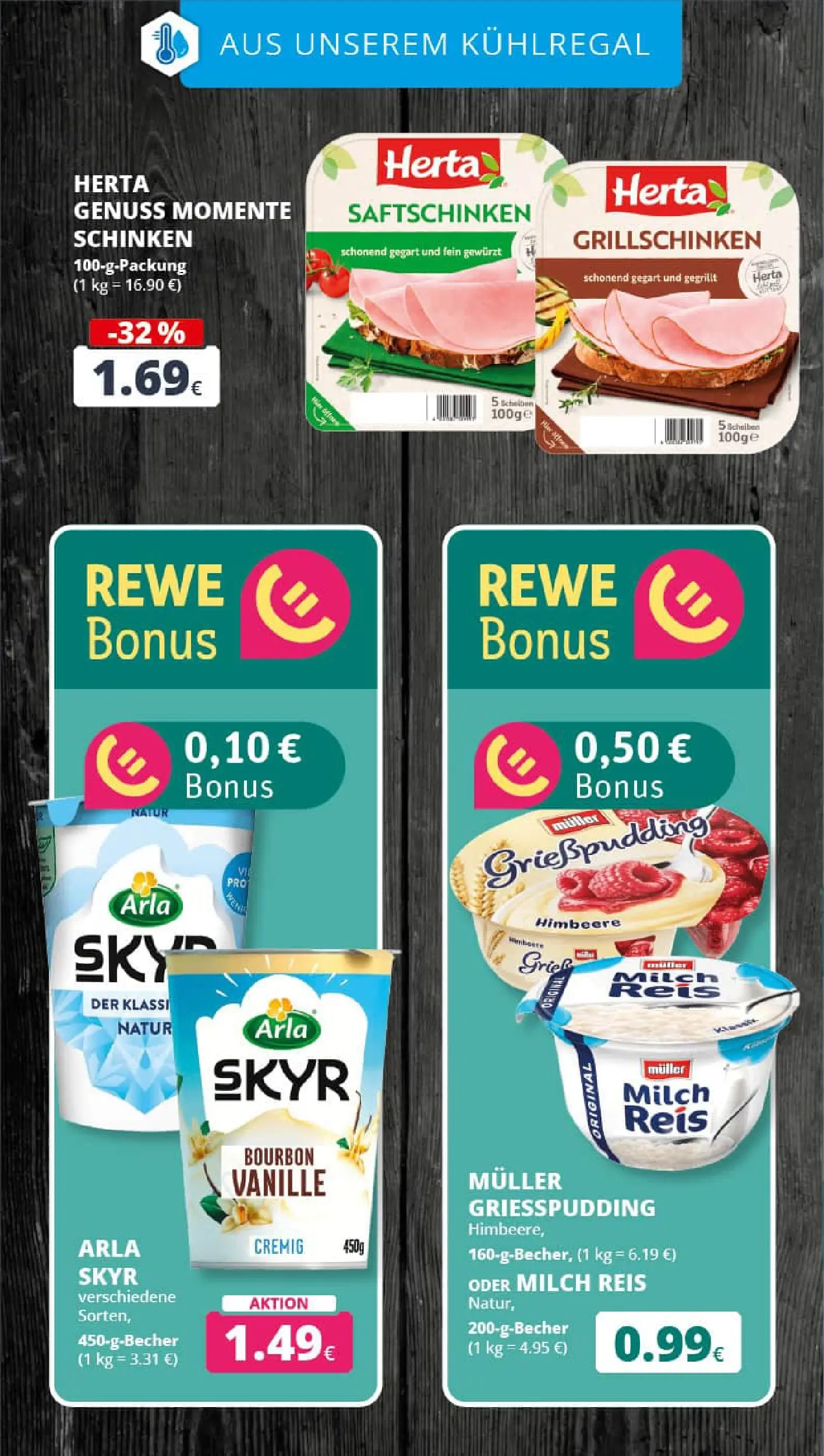 REWE Prospekt ab 01.02.2026 zum Blättern » Angebote | Seite: 15 | Produkte: Milch, Skyr, Arla skyr, Himbeere