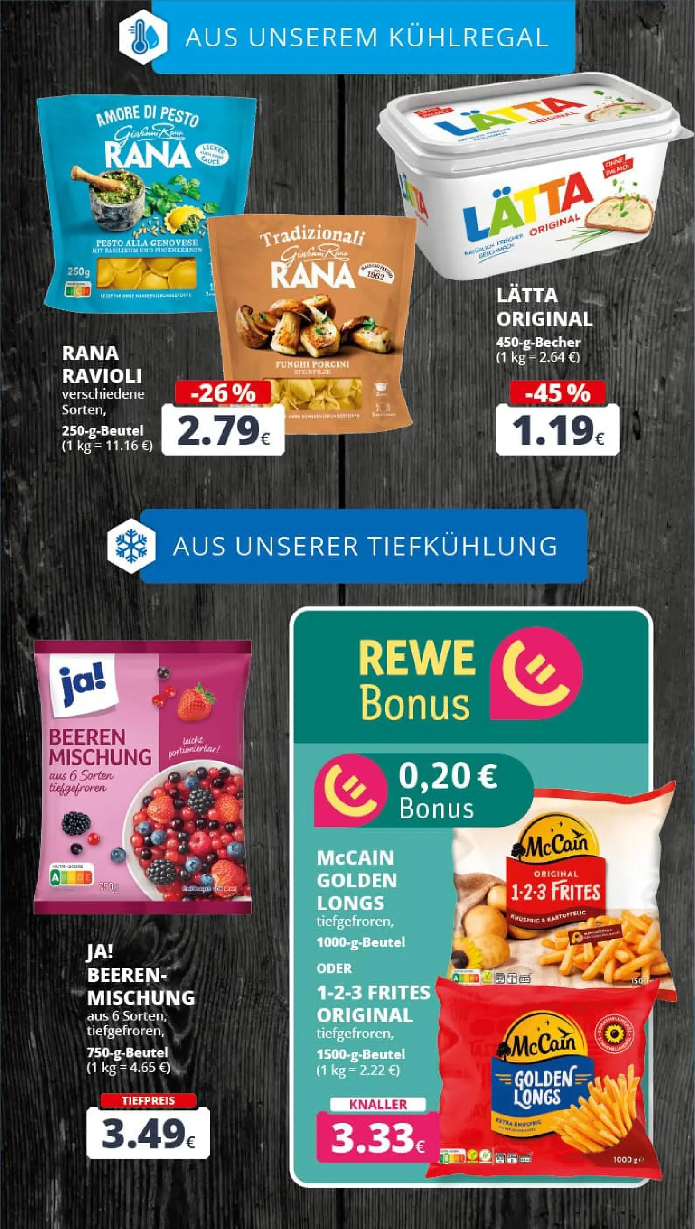 REWE Prospekt ab 01.02.2026 zum Blättern » Angebote | Seite: 16 | Produkte: McCain, Lätta