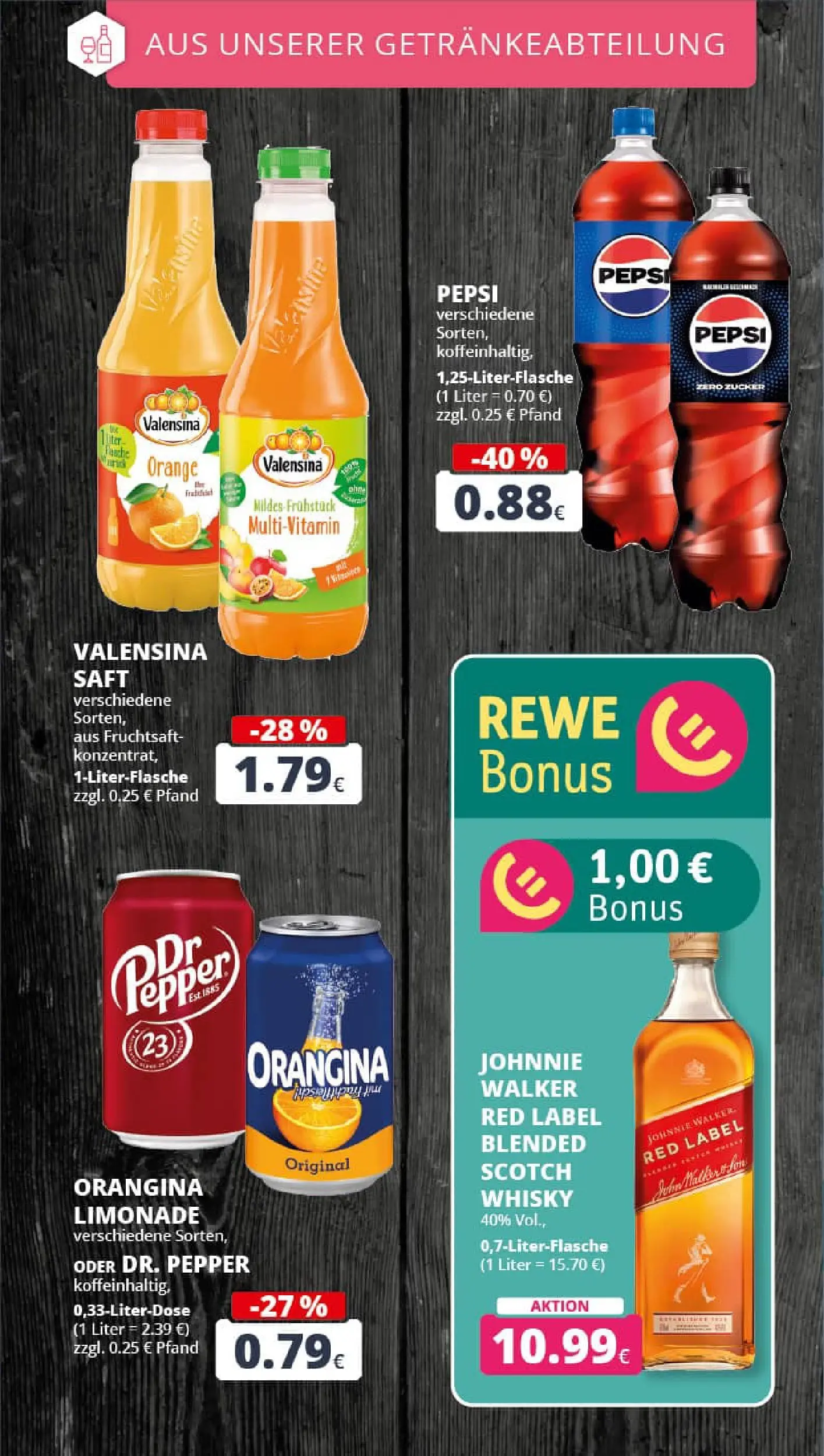 REWE Prospekt ab 01.02.2026 zum Blättern » Angebote | Seite: 19 | Produkte: Limonade, Pepsi, Saft, Fruchtsaft