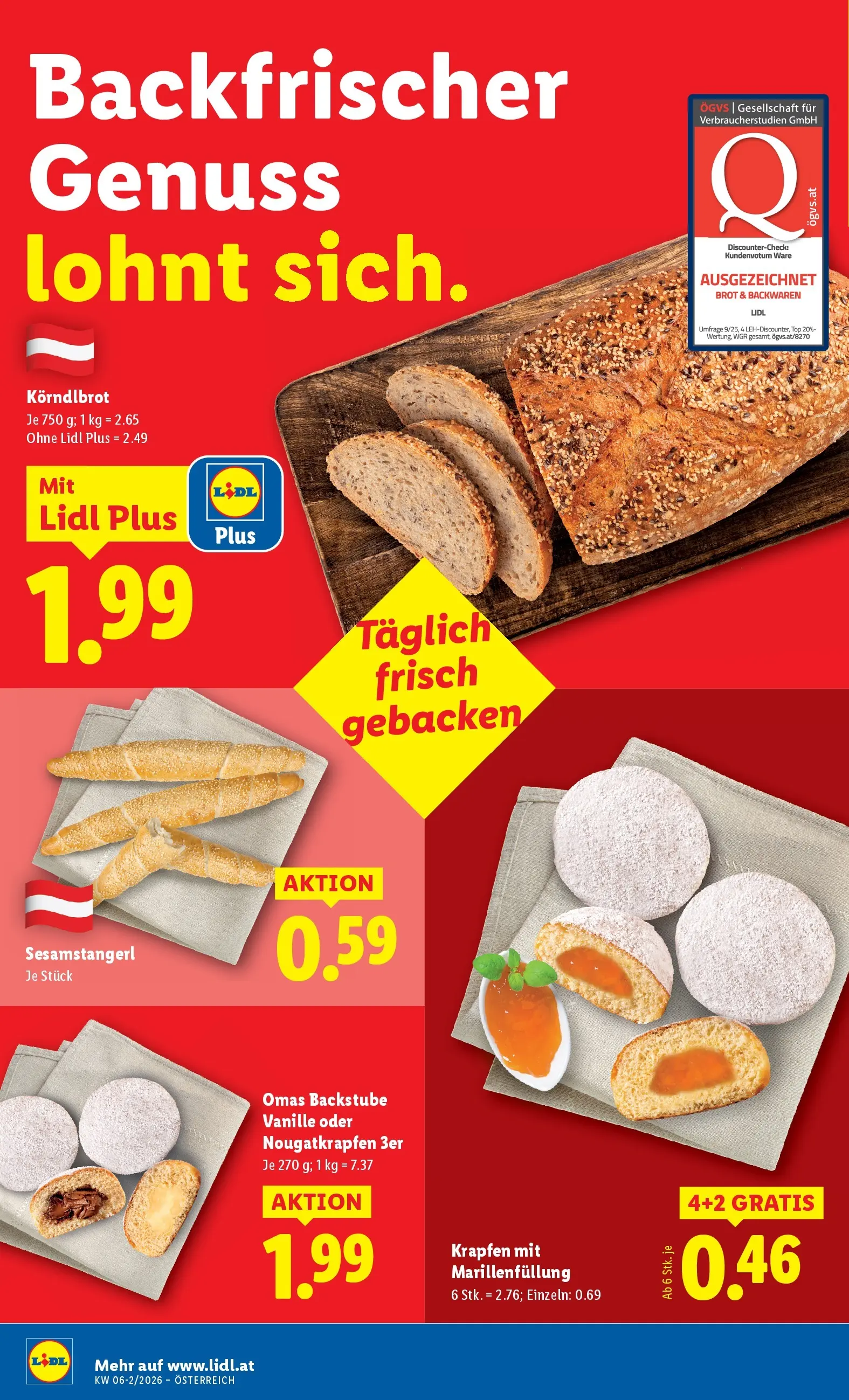 Lidl - Lidl ab 04.02.2026 - Angebote ab donnerstag | Seite: 8 | Produkte: Brot