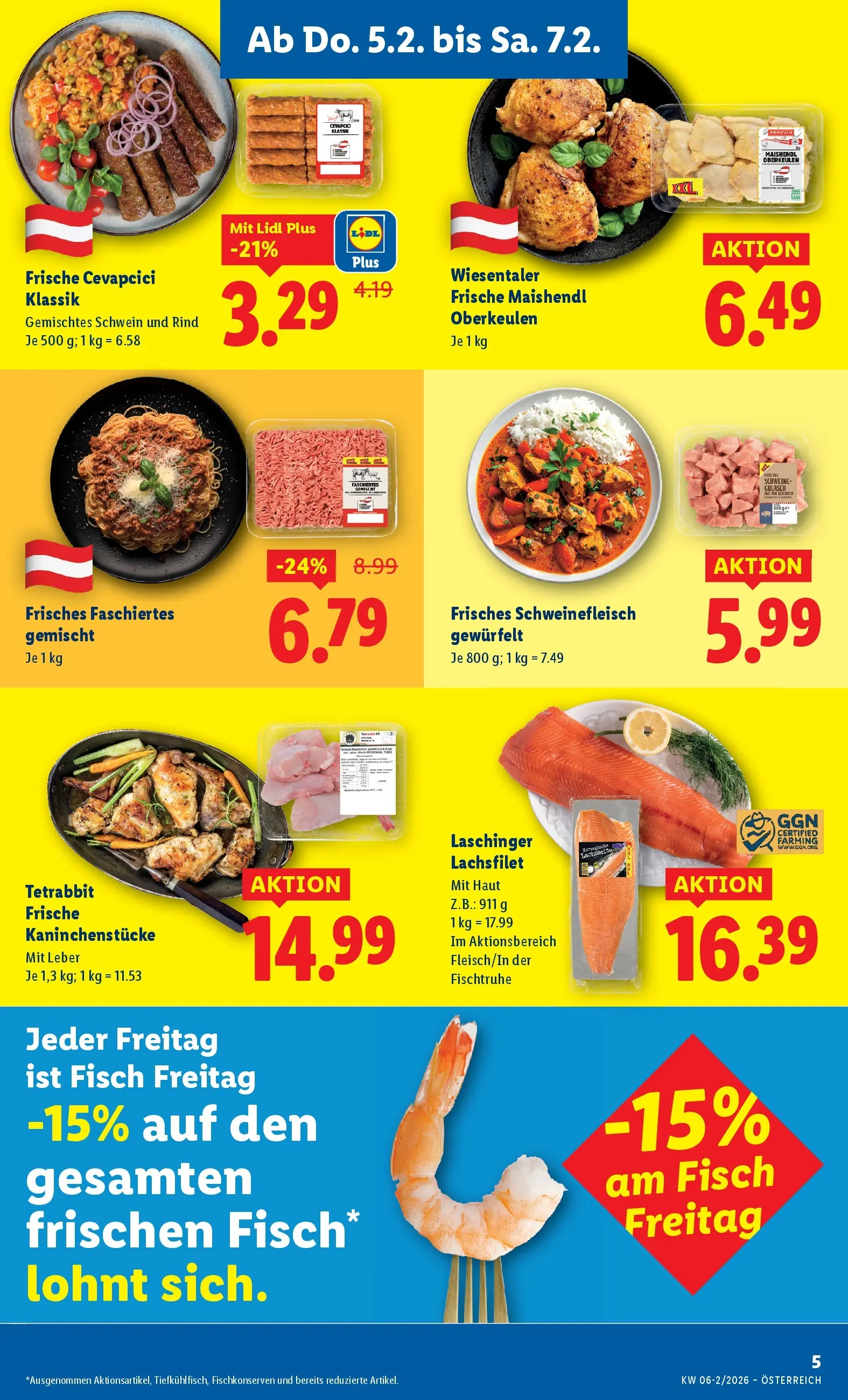 Lidl - Lidl ab 04.02.2026 - Angebote ab donnerstag | Seite: 9 | Produkte: Schweinefleisch, Fisch