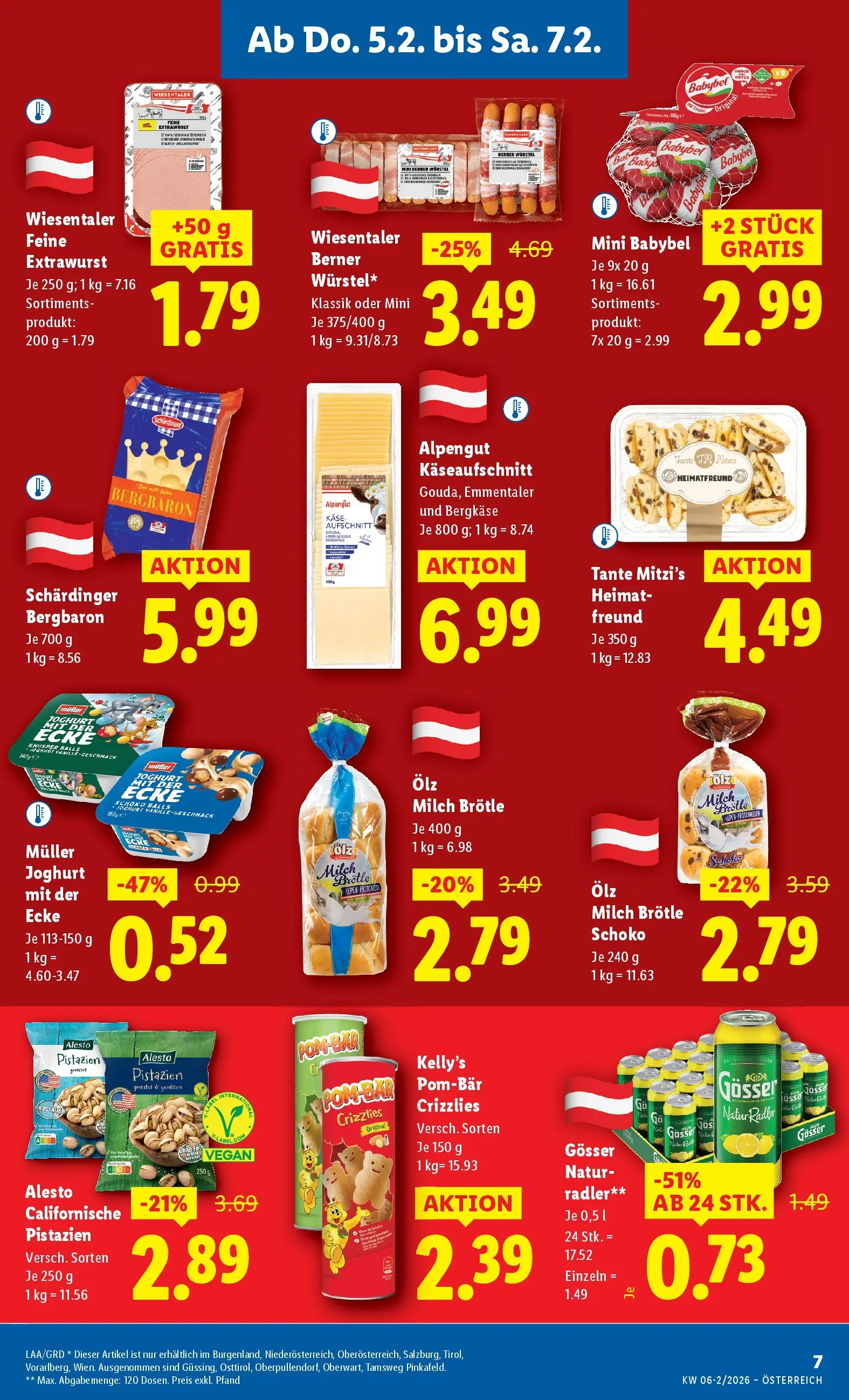 Lidl - Lidl ab 04.02.2026 - Angebote ab donnerstag | Seite: 11 | Produkte: Milch, Käse, Joghurt