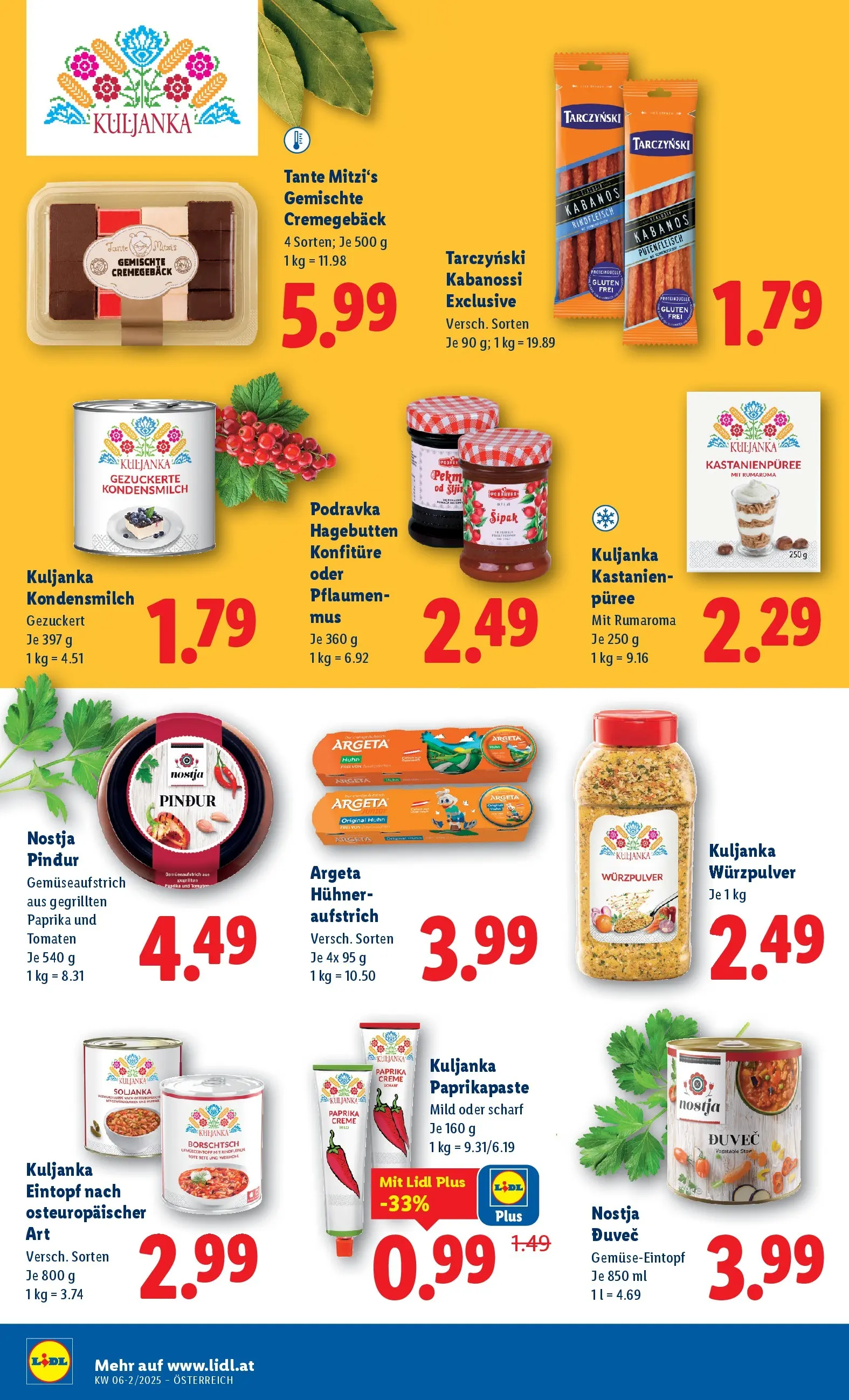 Lidl - Lidl ab 04.02.2026 - Angebote ab donnerstag | Seite: 16 | Produkte: Creme, Tomaten, Rindfleisch