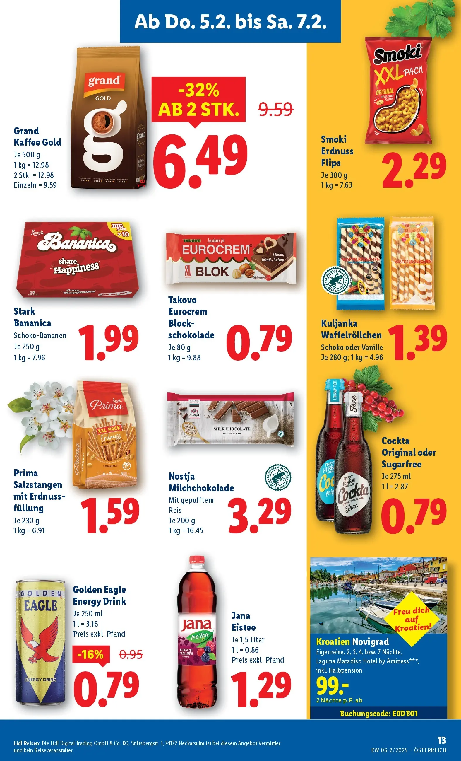 Lidl - Lidl ab 04.02.2026 - Angebote ab donnerstag | Seite: 17 | Produkte: Kaffee, Schokolade, Reis