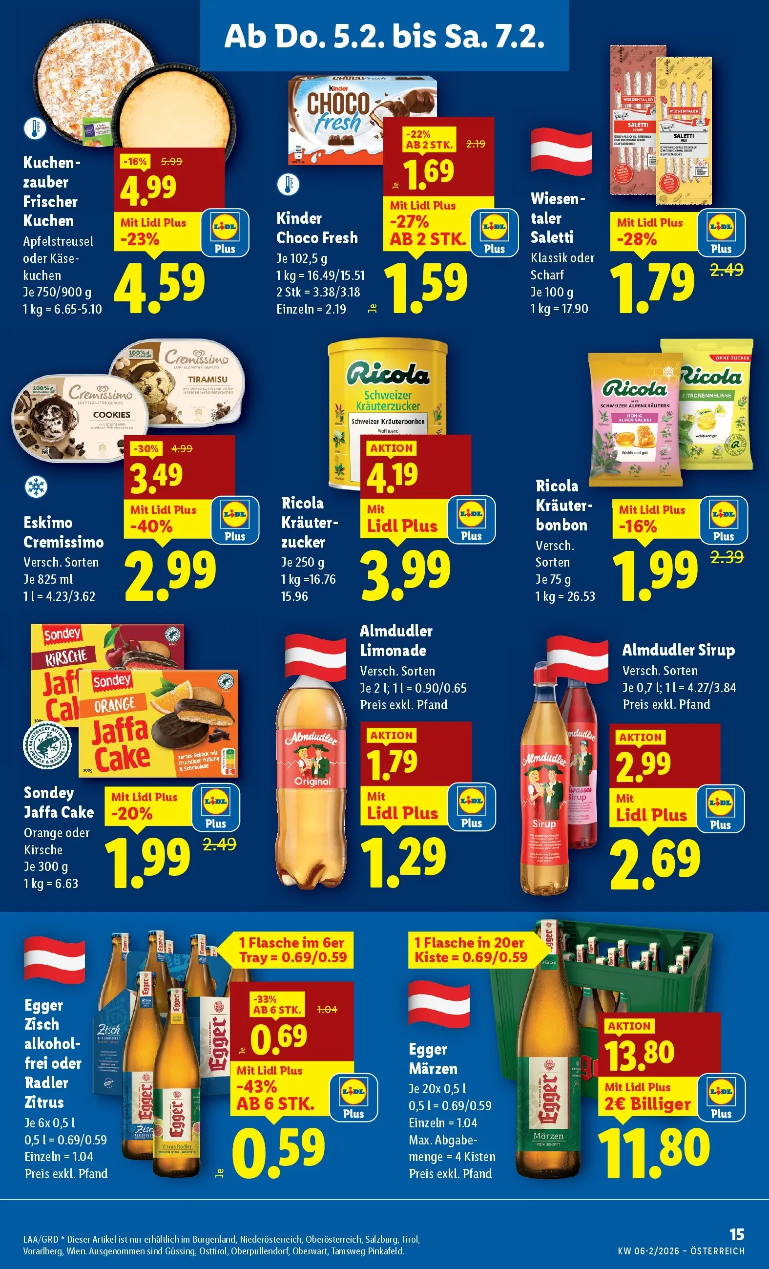 Lidl - Lidl ab 04.02.2026 - Angebote ab donnerstag | Seite: 19 | Produkte: Zucker, Käse, Schokolade