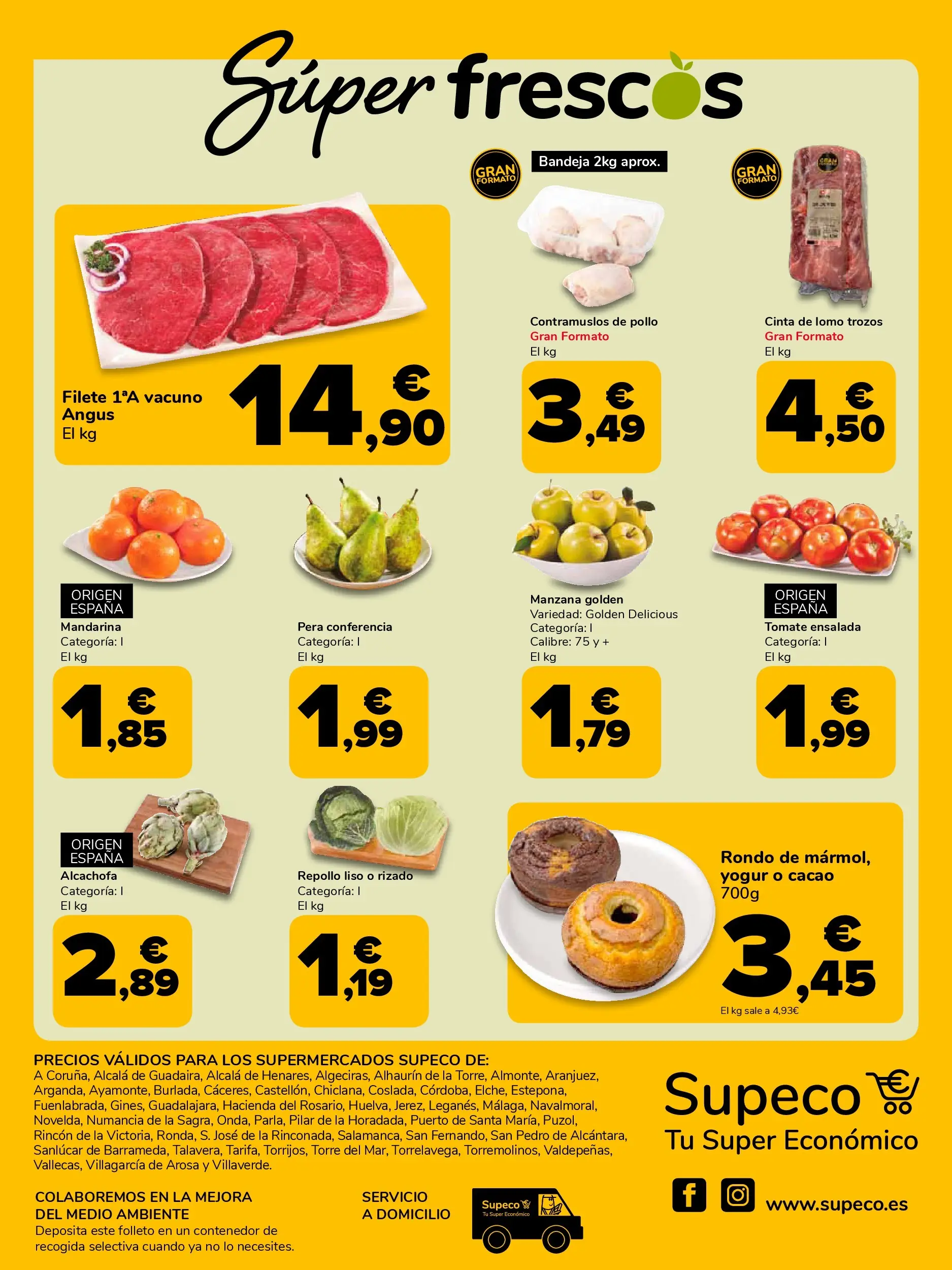 Supeco folleto 28/01/2026 - 11/02/2026 | Página: 8 | Productos: Yogur, Manzana, Bandeja, Φρυγανιές σικάλεως