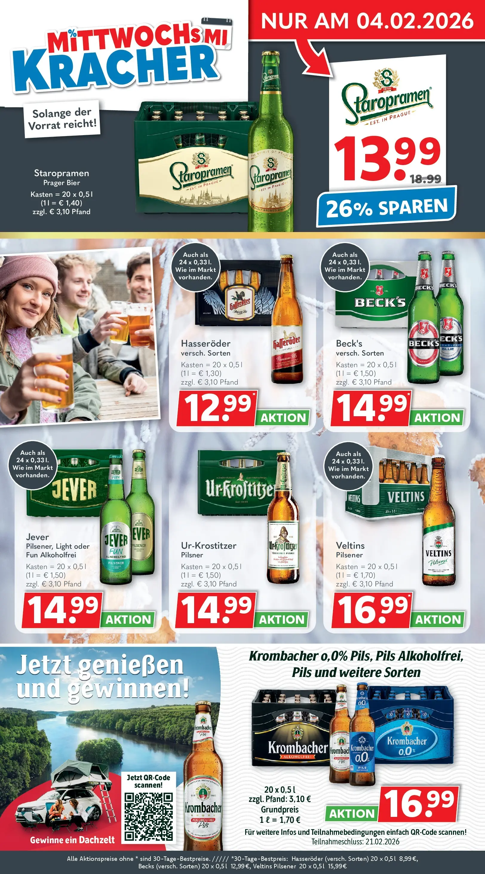 Getränkeland - Getränkeland: Getränkeangebote (ab 02.02.2026) zum Blättern | Seite: 2 | Produkte: Bier, Pils, Krombacher alkoholfrei, Jever