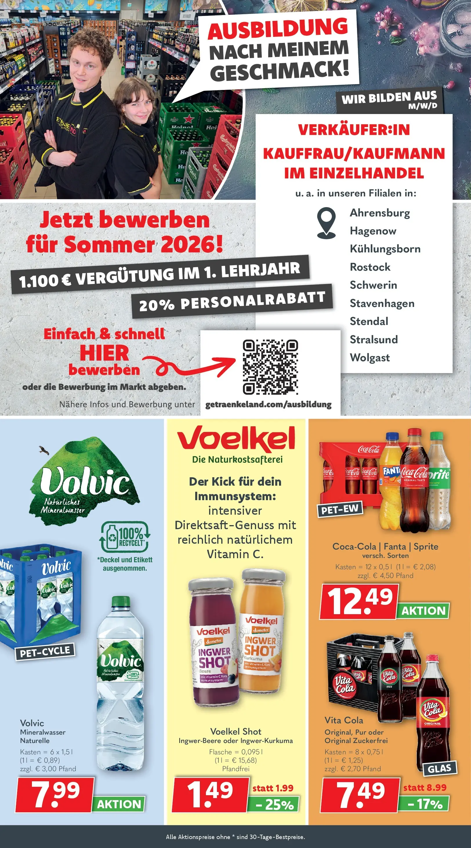 Getränkeland - Getränkeland: Getränkeangebote (ab 02.02.2026) zum Blättern | Seite: 4 | Produkte: Coca cola, Mineralwasser, Vita cola, Volvic