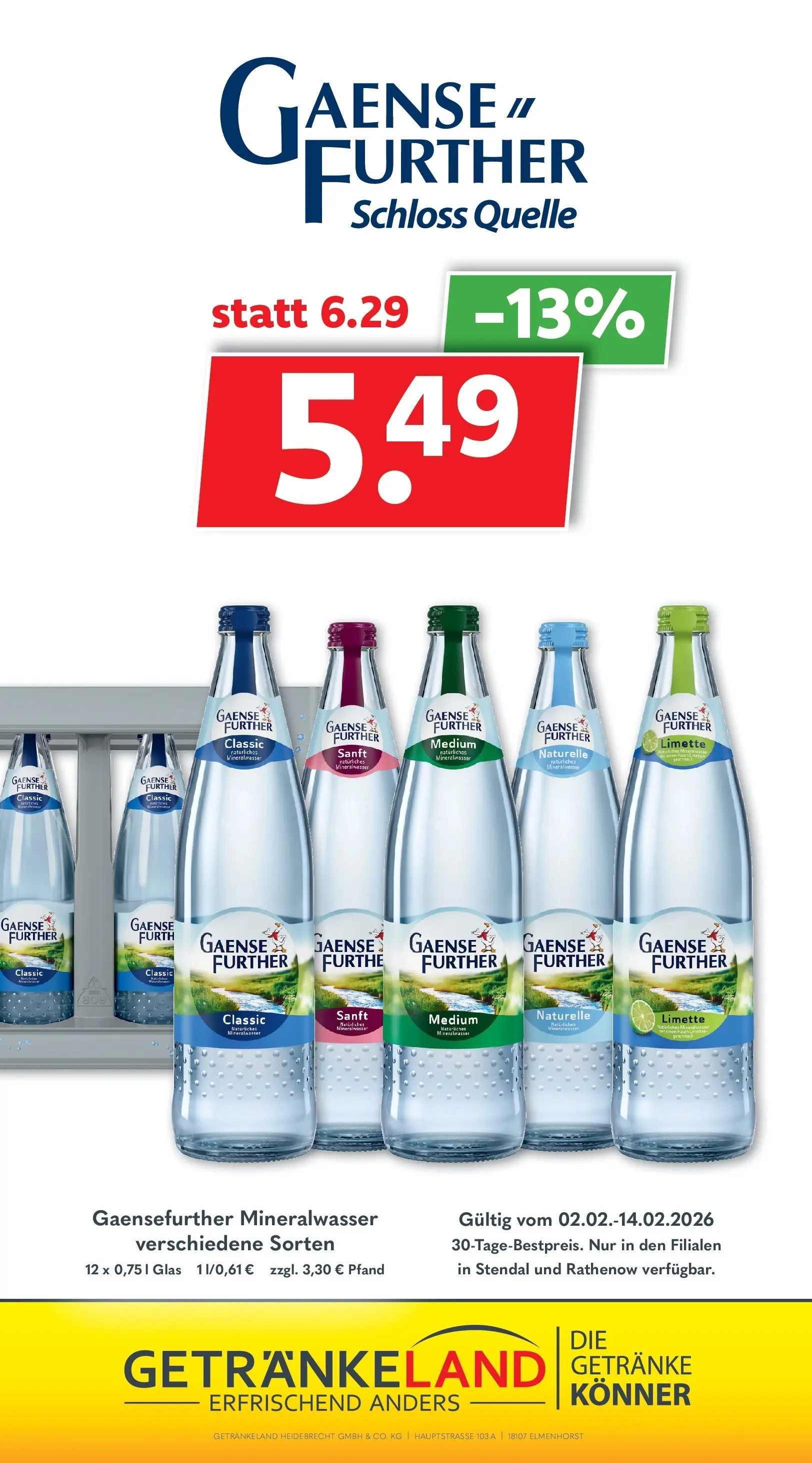 Getränkeland - Getränkeland: Getränkeangebote (ab 01.02.2026) zum Blättern | Seite: 8