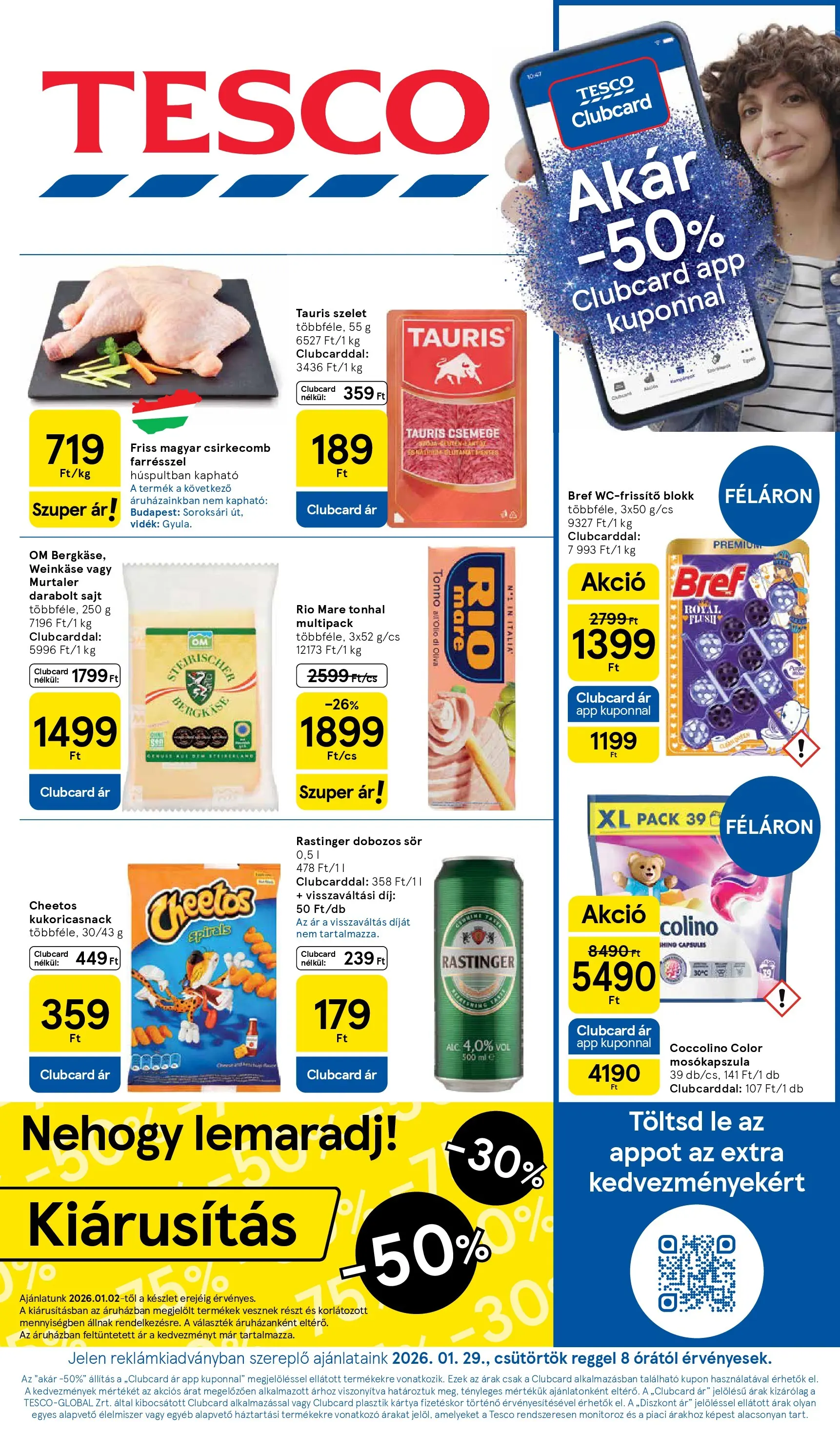 Tesco - Tesco újság érvényessége 2026.02.04-ig - 2026.01.31.-tól - online | Oldal: 1