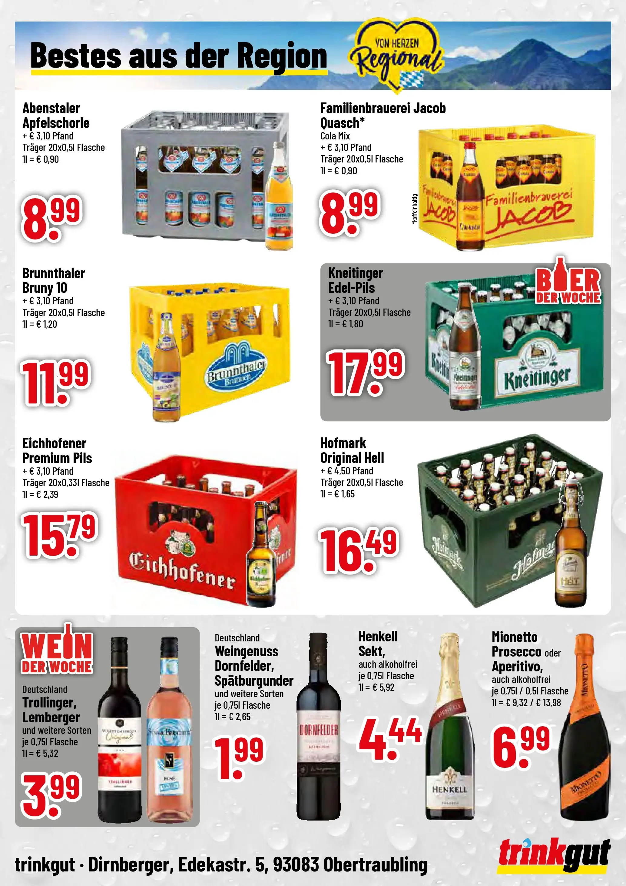 Trinkgut - trinkgut: Wochenangebote (ab 02.02.2026) » Angebote online | Seite: 4 | Produkte: Cola, Pils, Prosecco, Wein