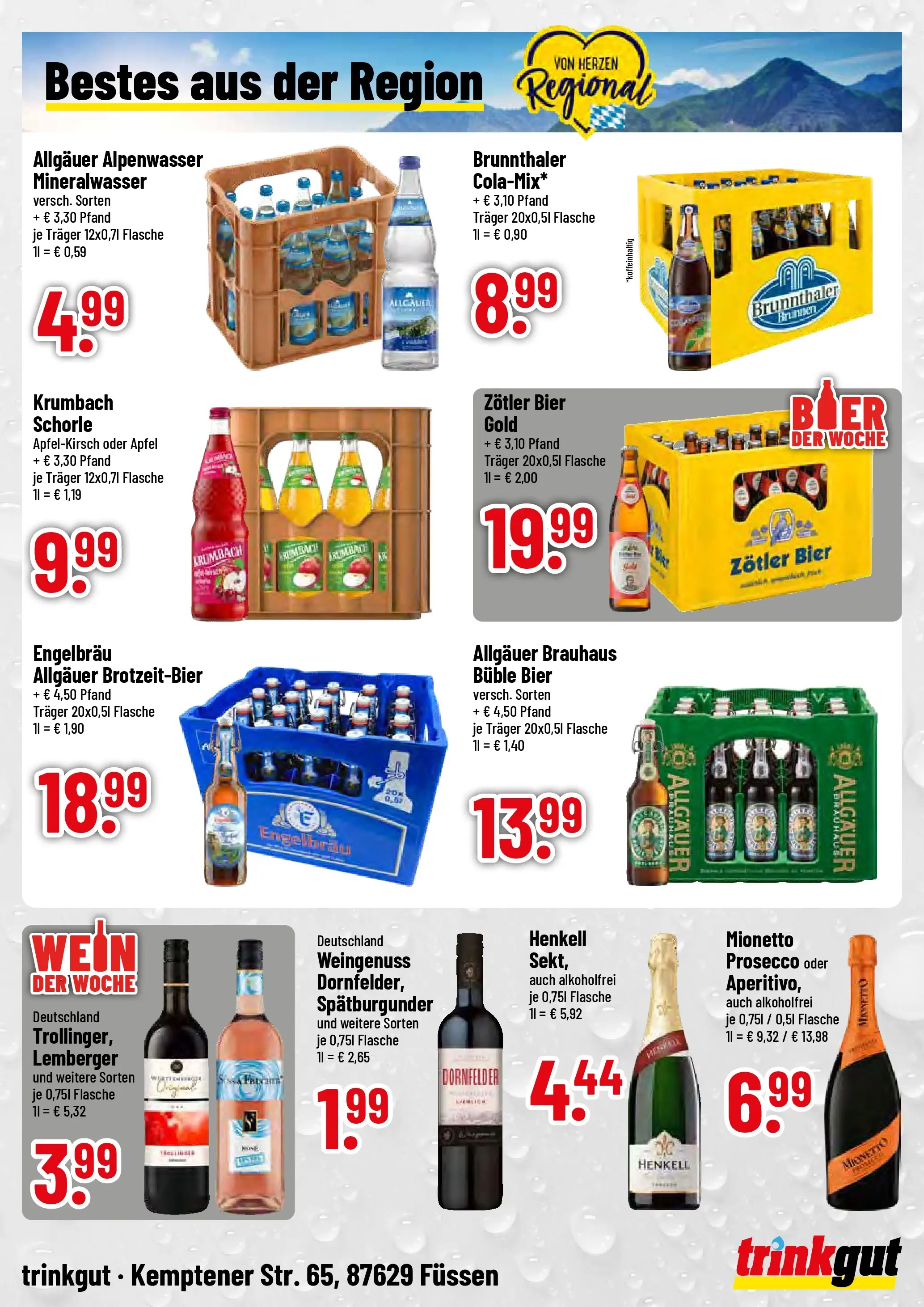 Trinkgut - trinkgut: Wochenangebote (ab 02.02.2026) » Angebote online | Seite: 4 | Produkte: Bier, Äpfel, Mineralwasser, Wein